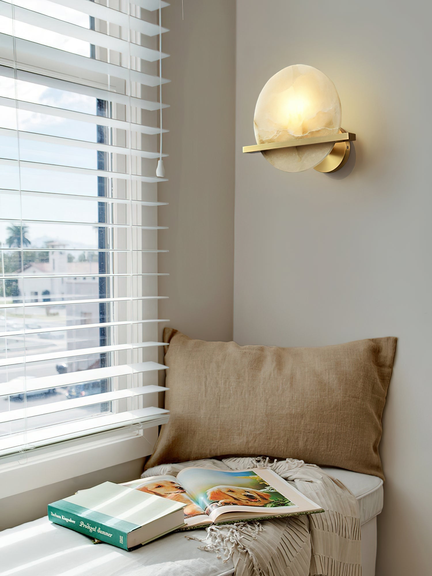 Vatalisra Modern Minimalist Alabaster Wall Lamp - Letslighting