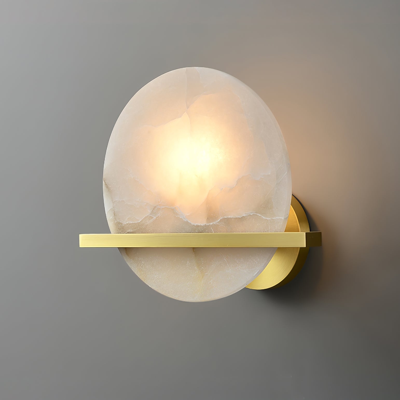 Savion Wall Lamp Alabaster Moon Horizon - Letslighting