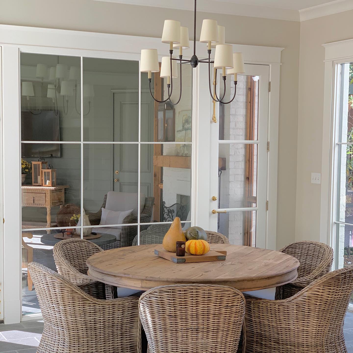 Lustra Chandelier Vendome Brass White Shade - Letslighting
