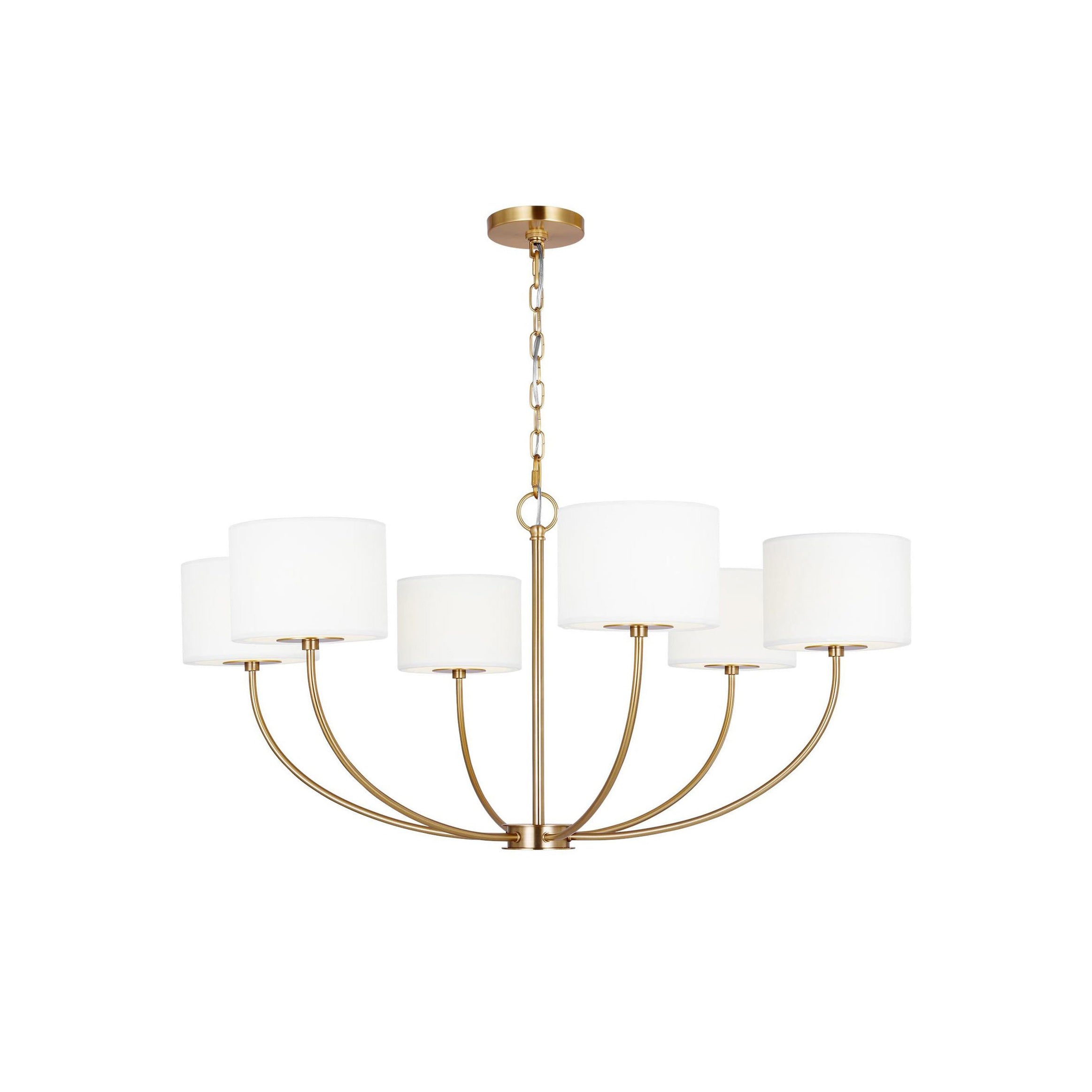 Mycaren Vintage Industrial Brass Fabric Chandelier - Letslighting