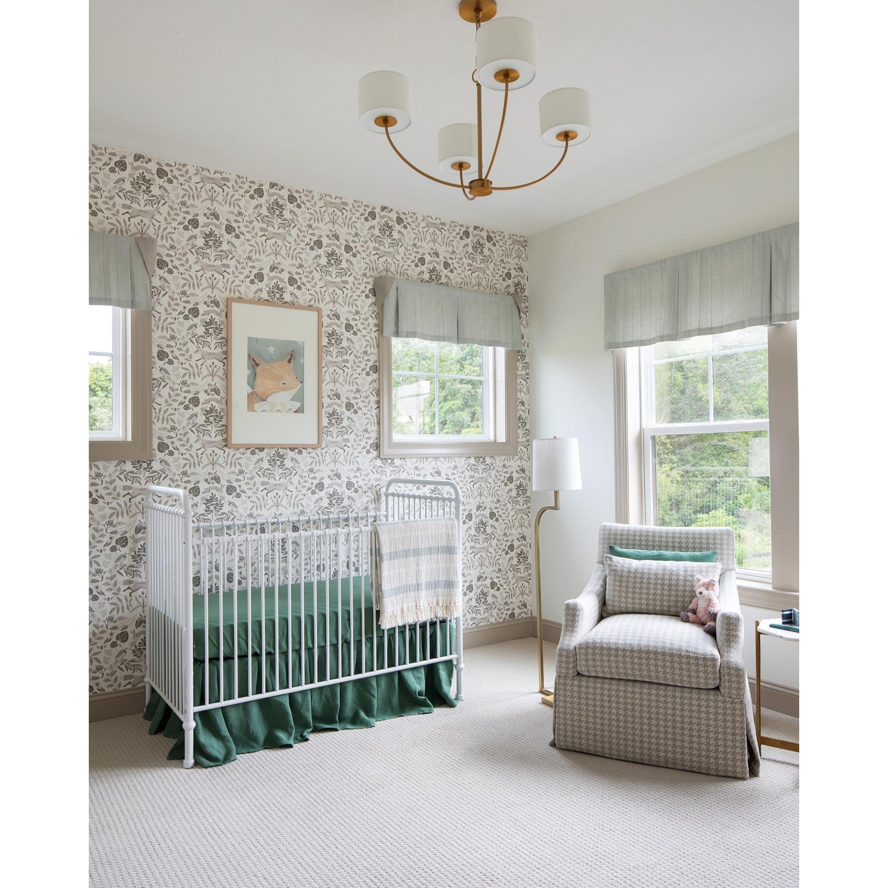 Mycaren Vintage Industrial Brass Fabric Chandelier - Letslighting