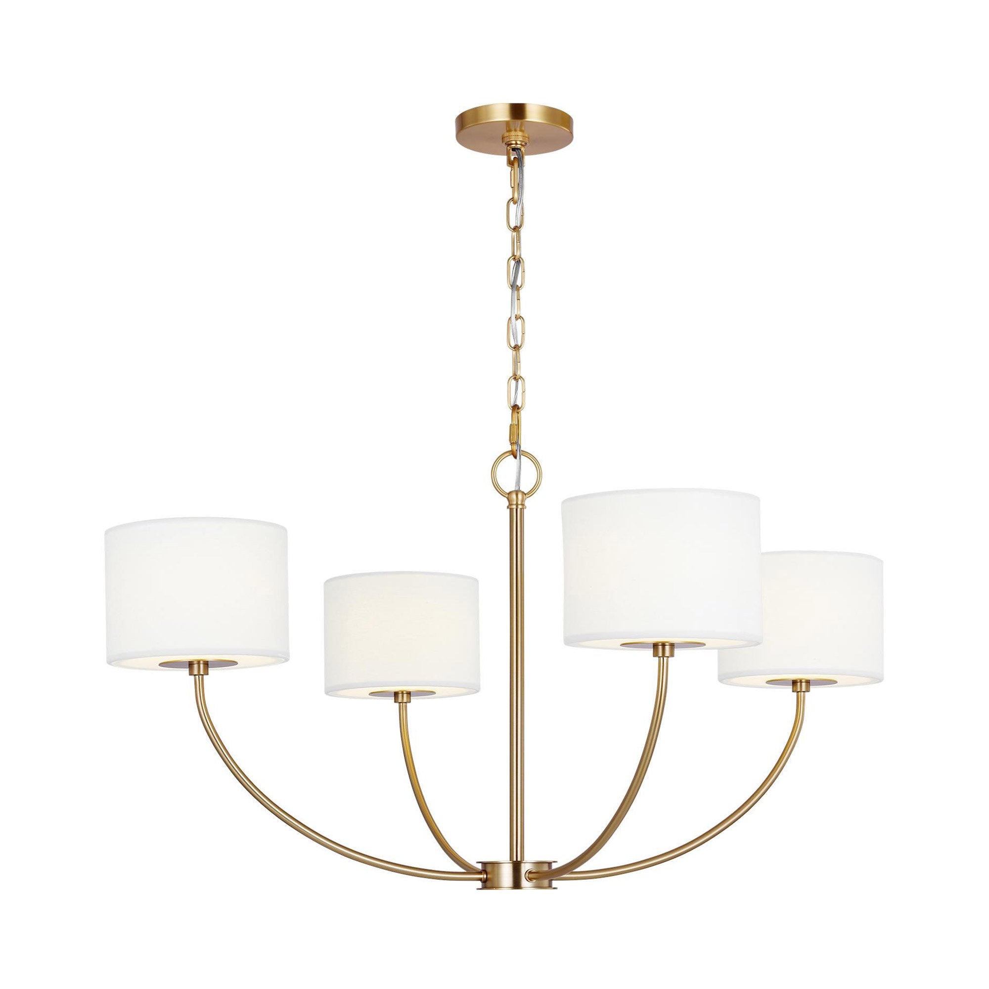Mycaren Vintage Industrial Brass Fabric Chandelier - Letslighting