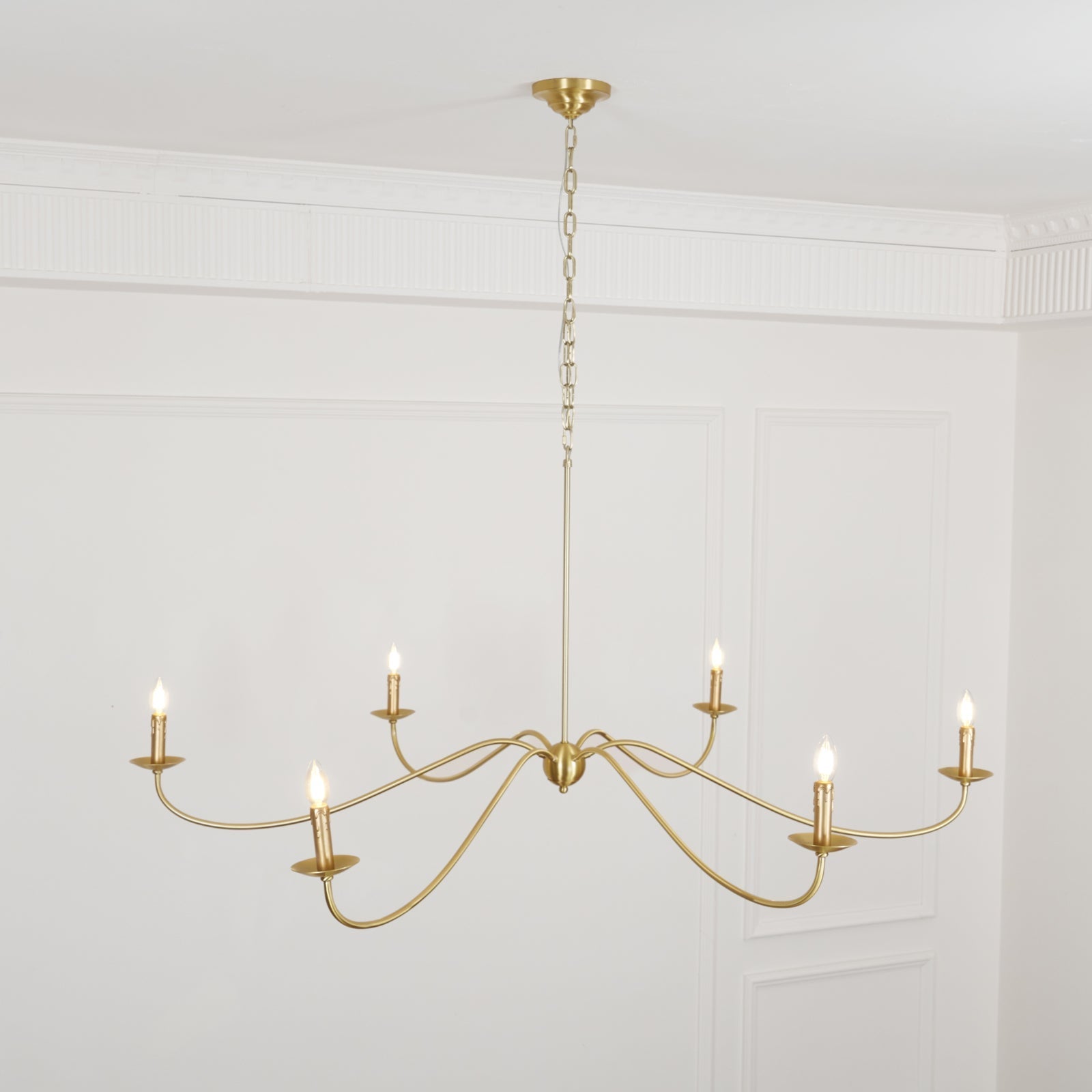 Silva Chandeliers Candle-style Arc Farmhouse - Letslighting