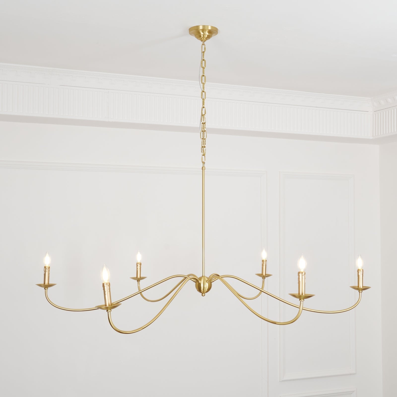 Silva Chandeliers Candle-style Arc Farmhouse - Letslighting