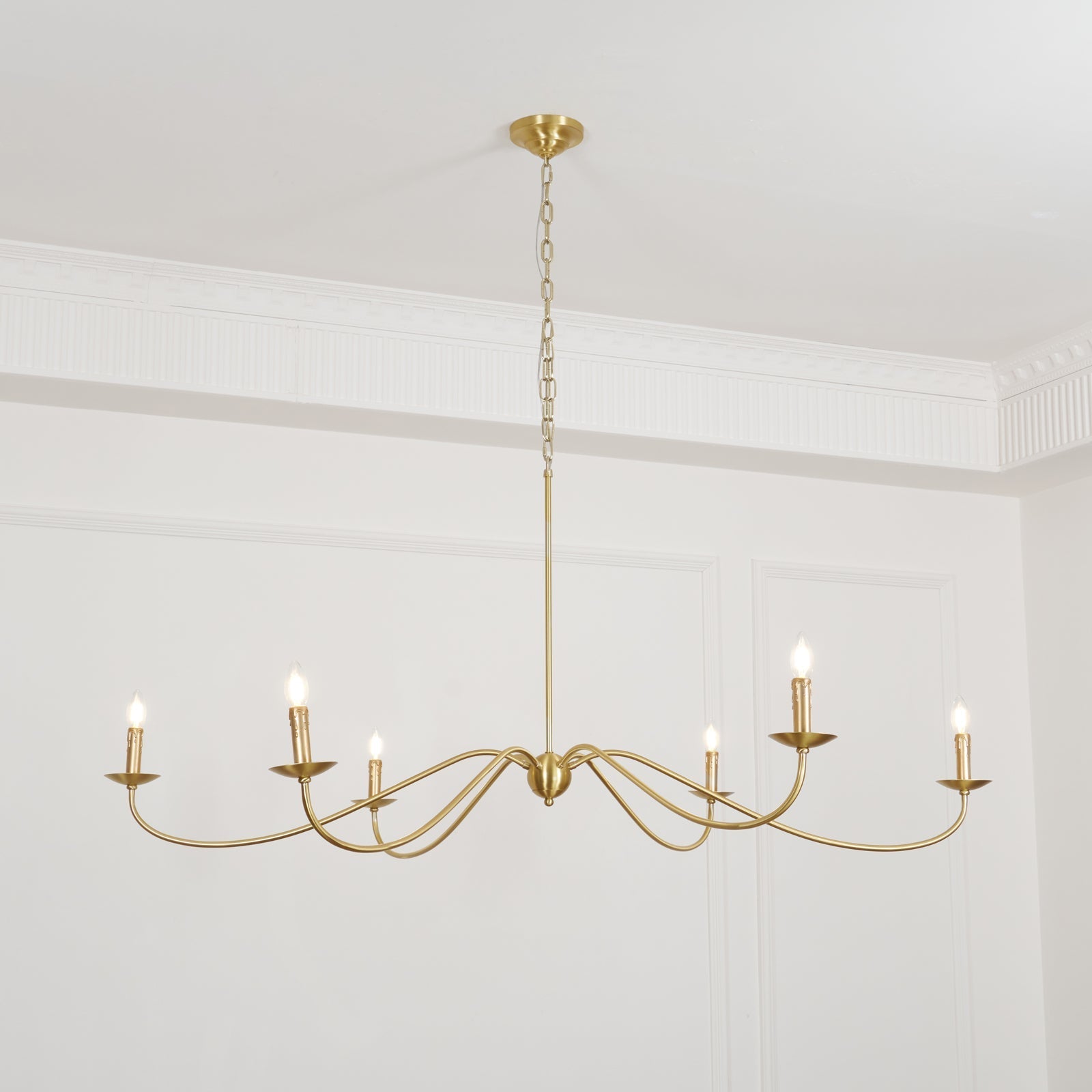 Silva Chandeliers Candle-style Arc Farmhouse - Letslighting