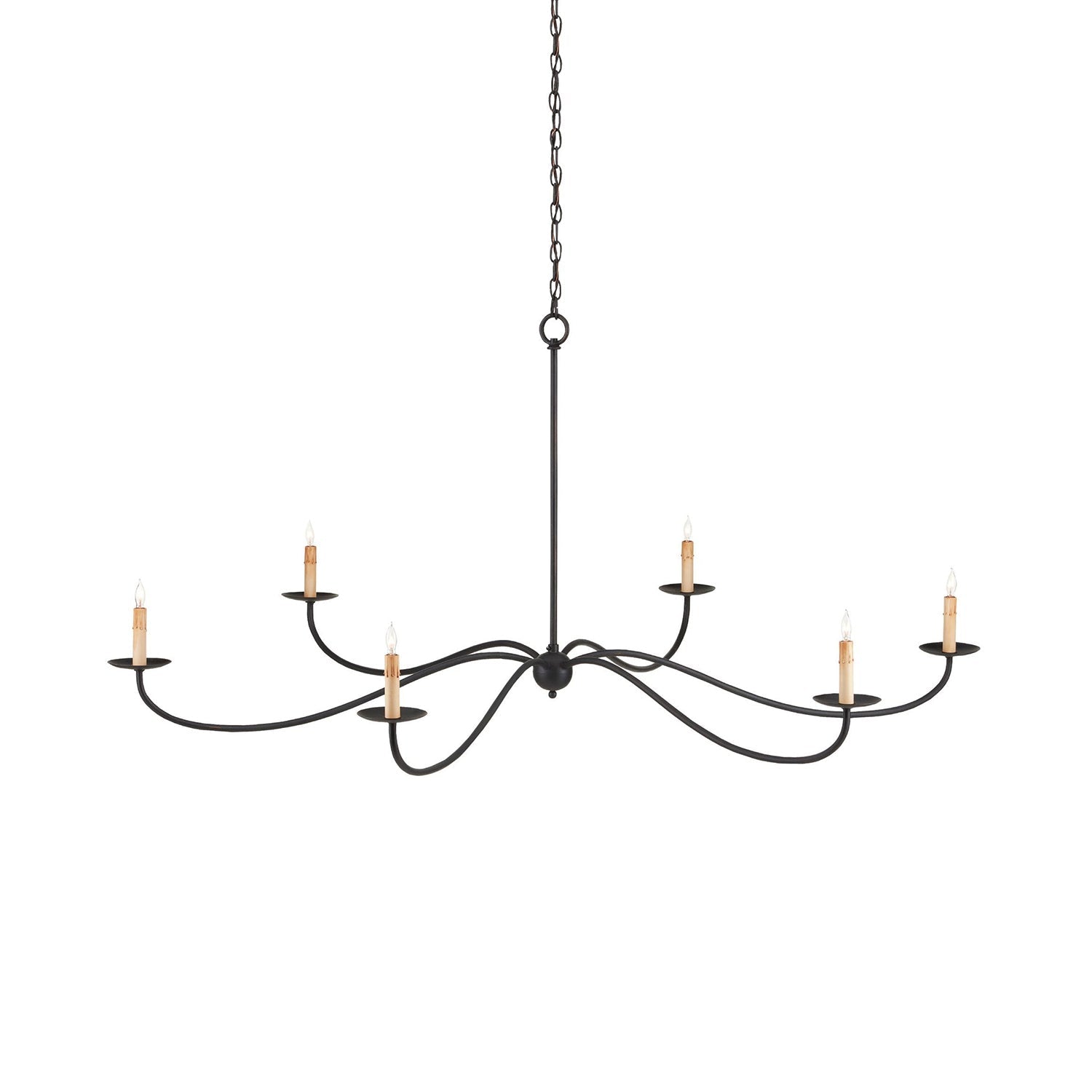 Silva Chandeliers Candle-style Arc Farmhouse - Letslighting