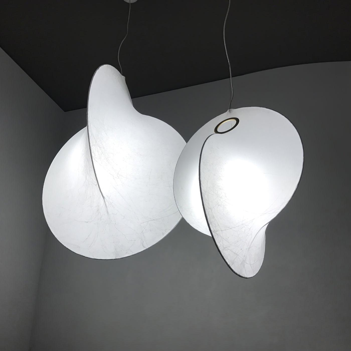 Ballet Pendant Lamp White Organic Shape - Letslighting