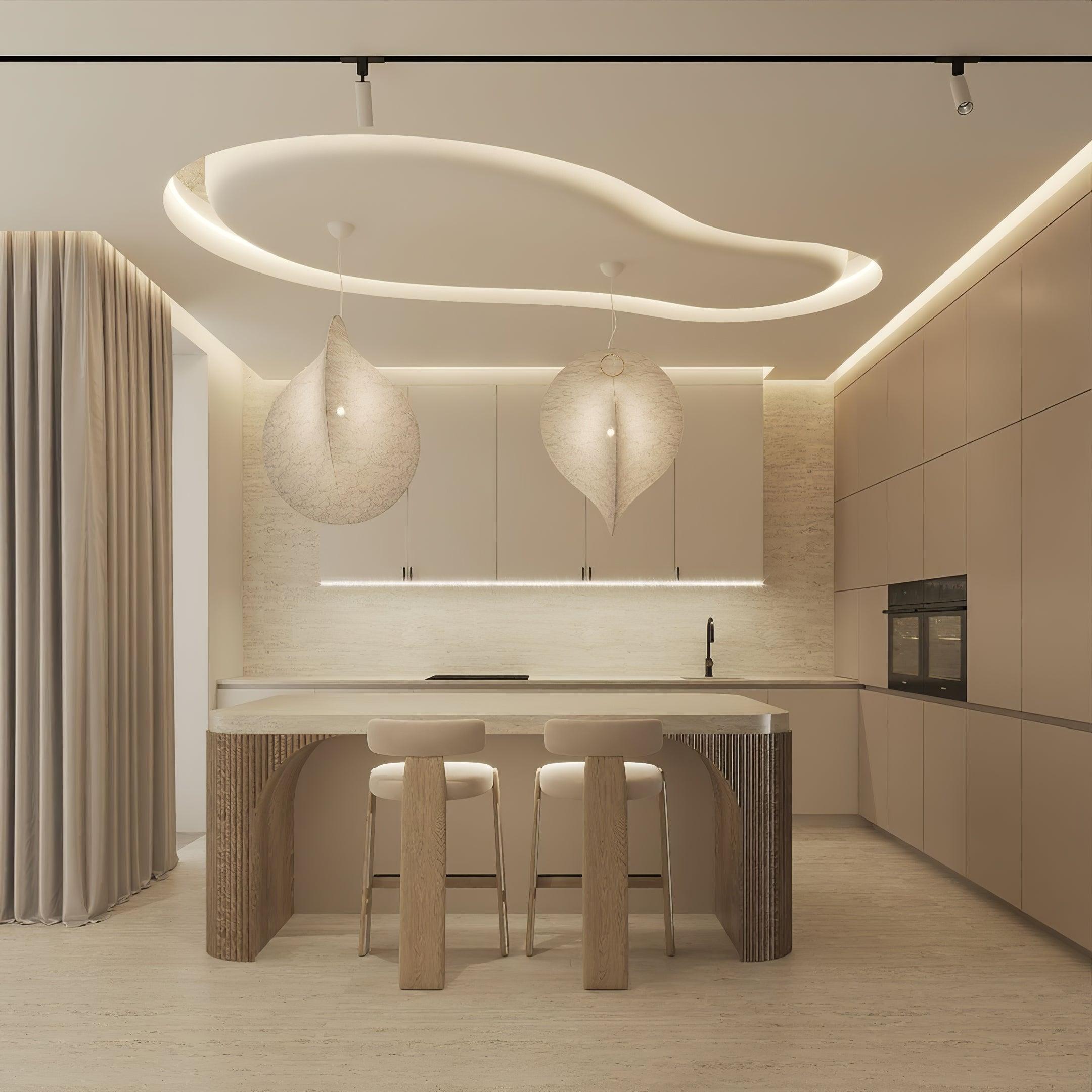 Ballet Pendant Lamp White Organic Shape - Letslighting