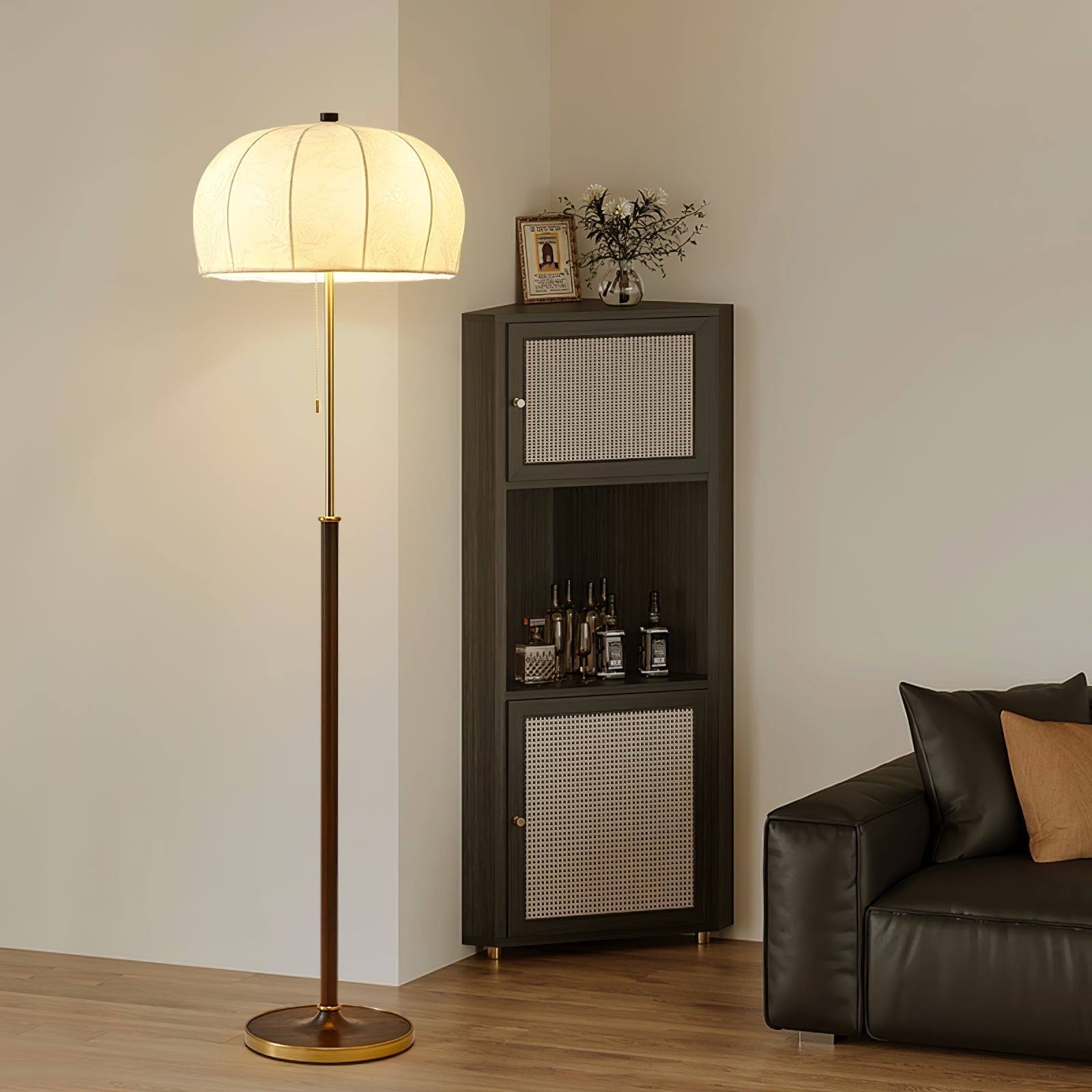 Lumisicen Fabric Wood Floor Lamp - Letslighting