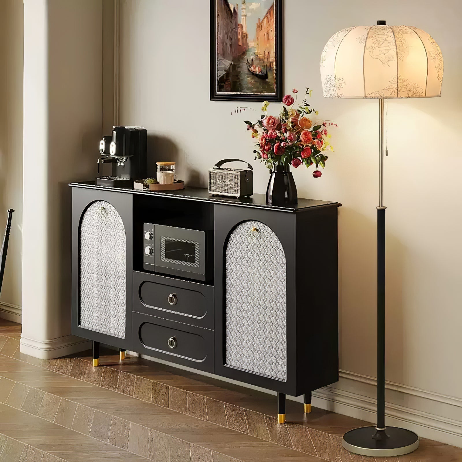 Lumisicen Fabric Wood Floor Lamp - Letslighting