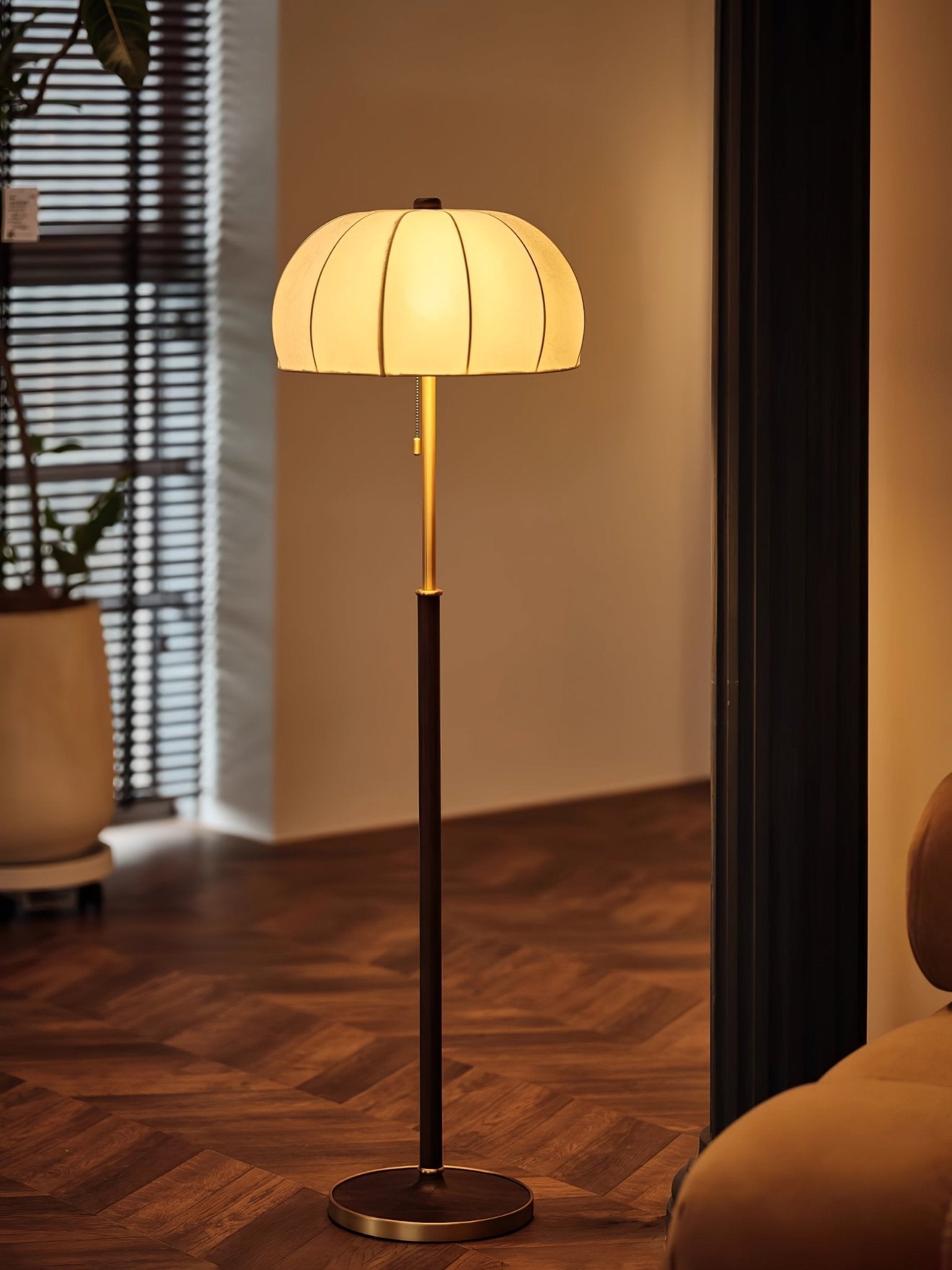 Lumisicen Fabric Wood Floor Lamp - Letslighting