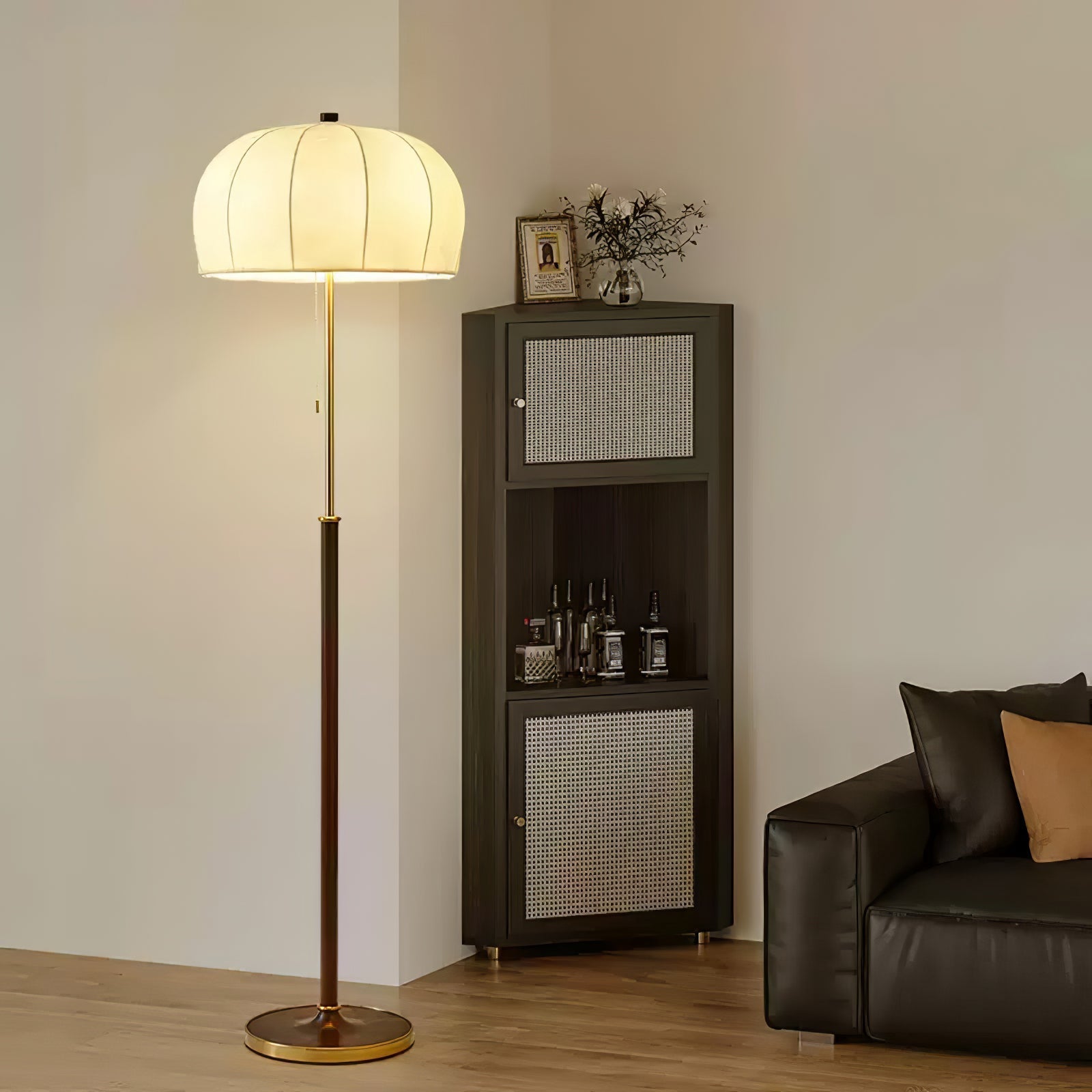 Lumisicen Fabric Wood Floor Lamp - Letslighting