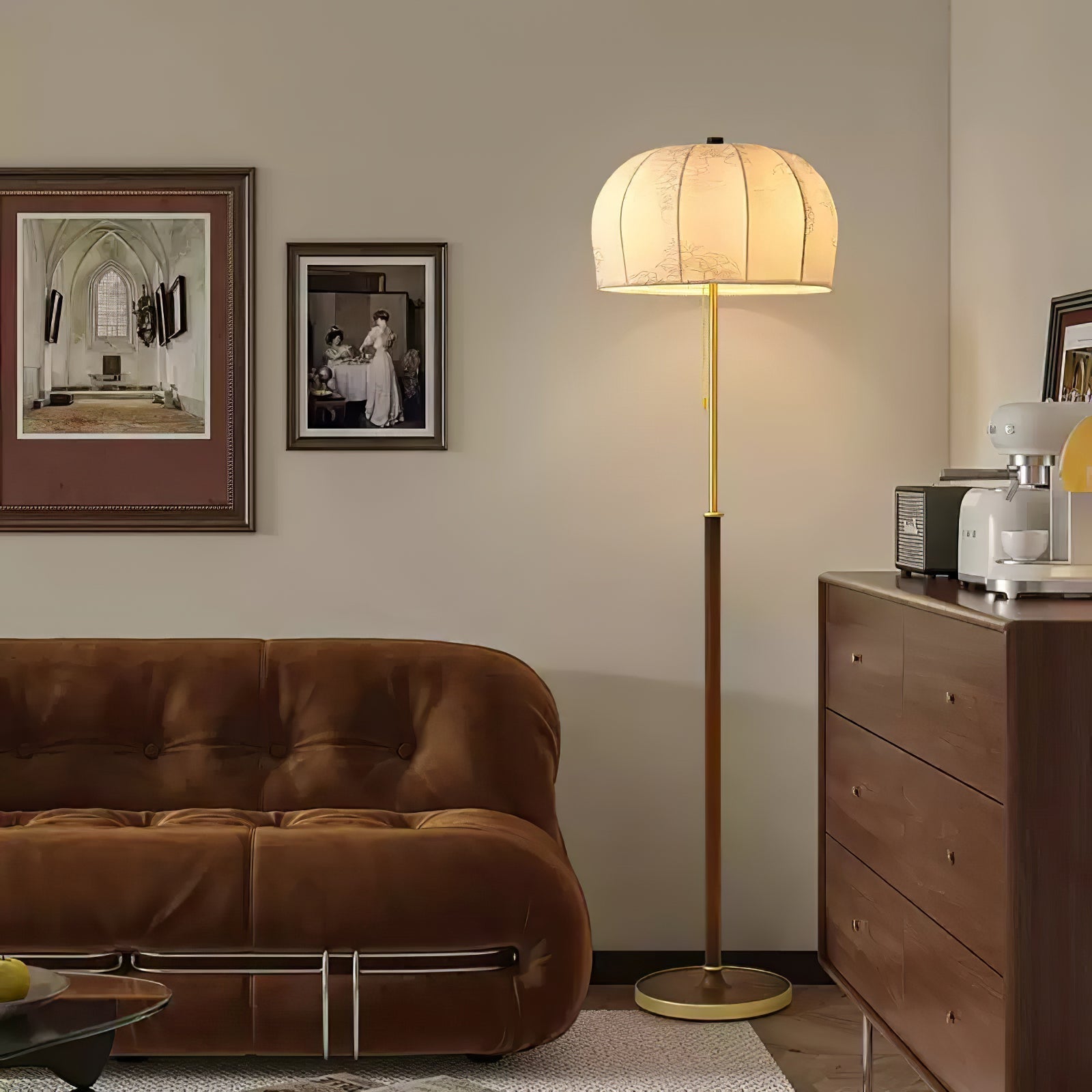 Lumisicen Fabric Wood Floor Lamp - Letslighting