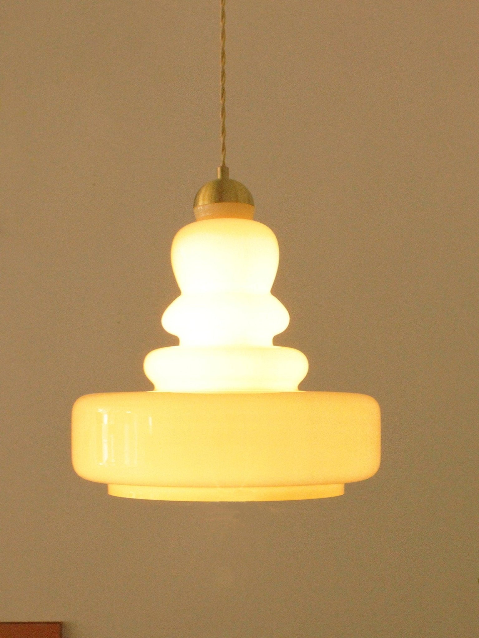 Lustra Pendant Lamp Schoolhouse Glass Layers for Living Room - Letslighting