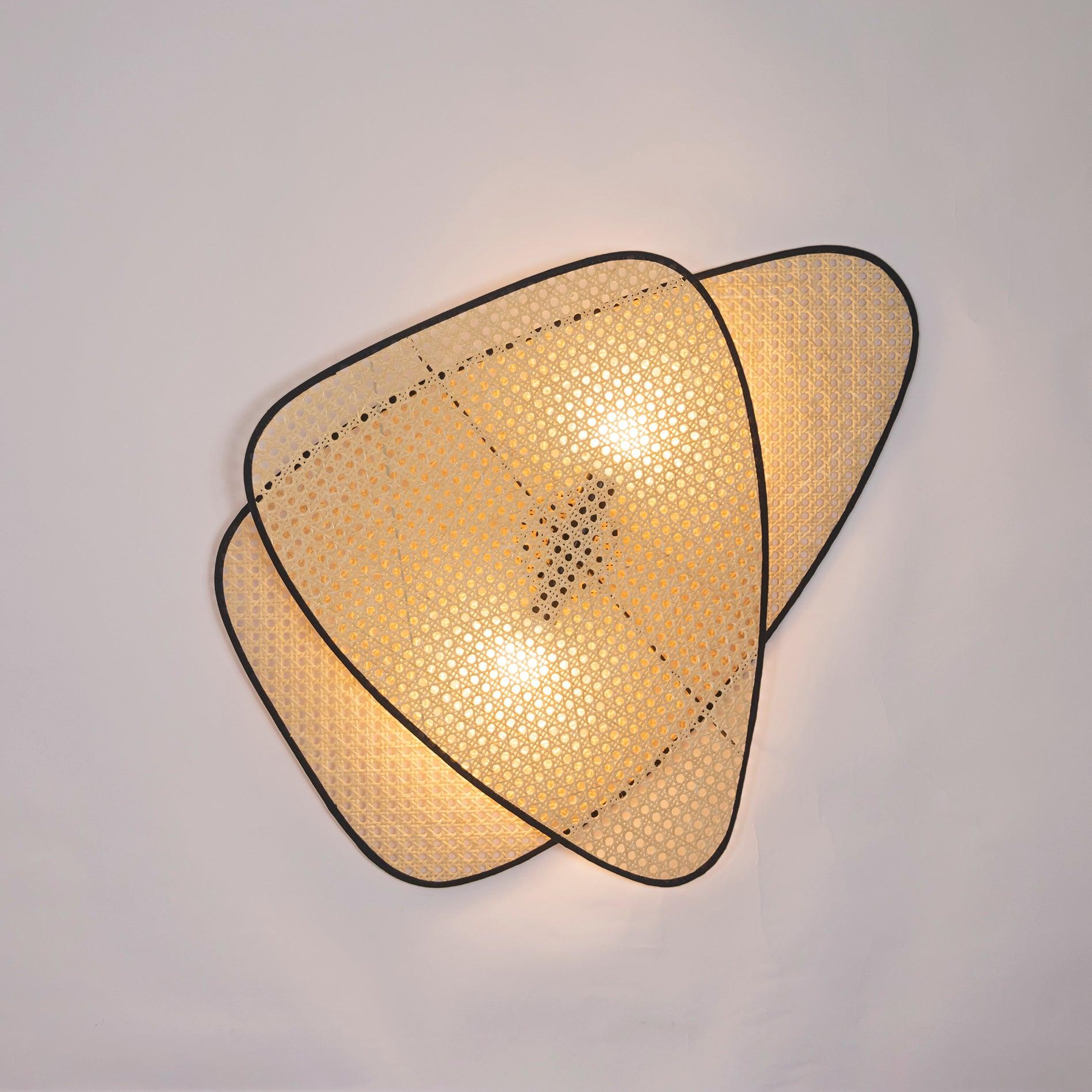 Uvelan Art Natural Cannage Bamboo Sconce Wall lamp - Letslighting