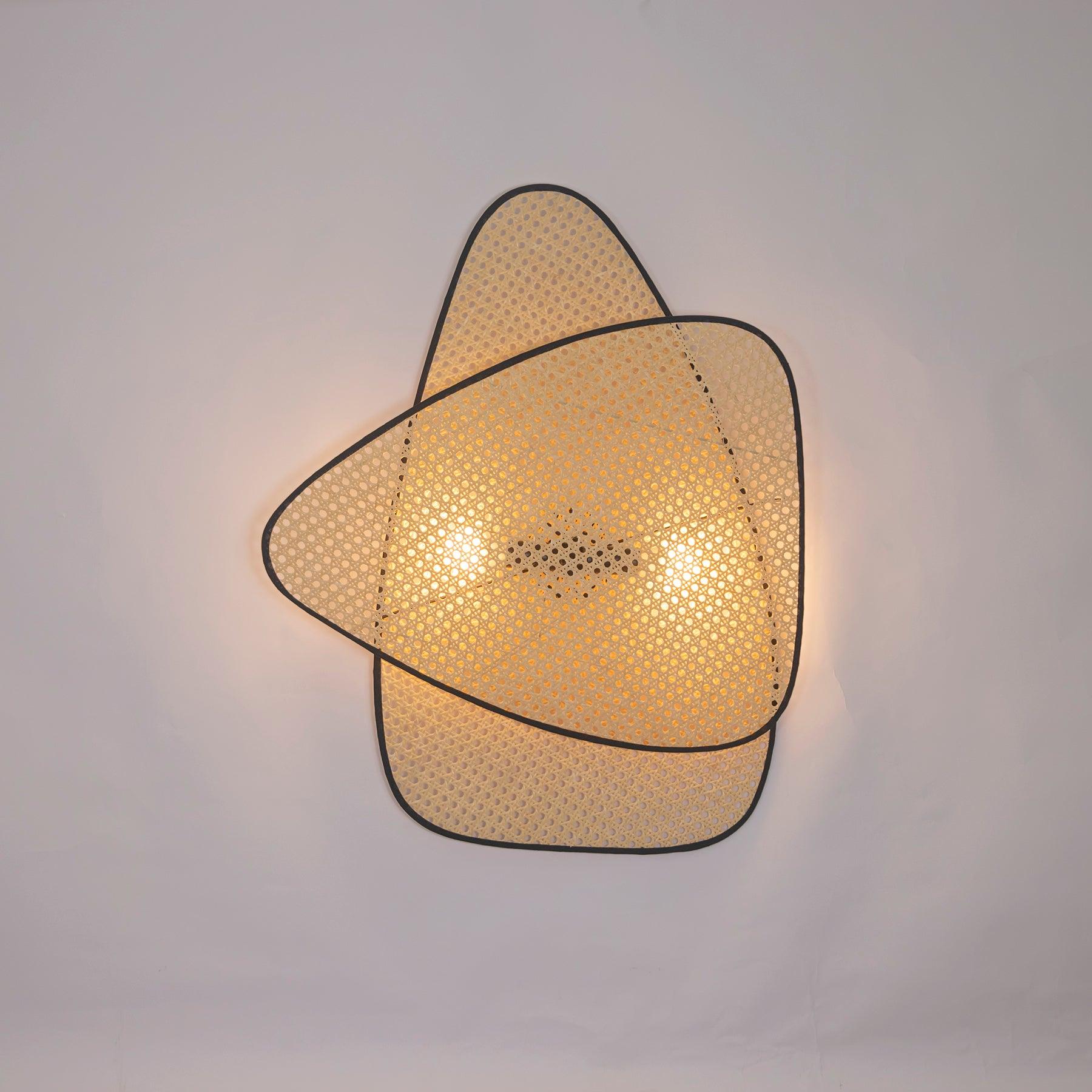 Uvelan Art Natural Cannage Bamboo Sconce Wall lamp - Letslighting