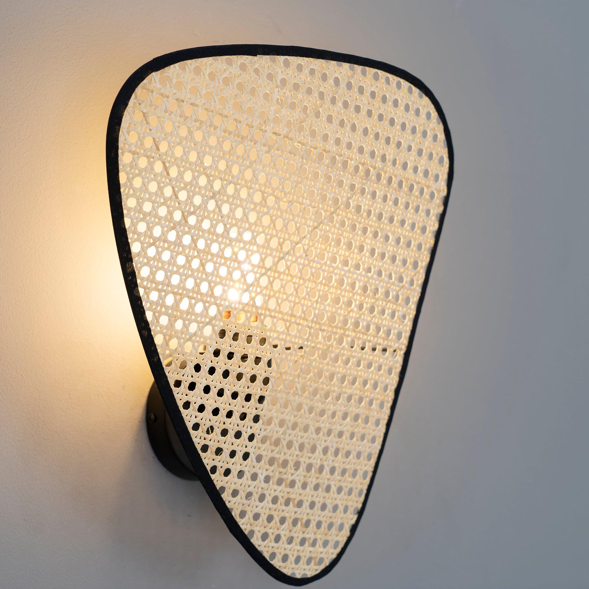 Uvelan Art Natural Cannage Bamboo Sconce Wall lamp - Letslighting