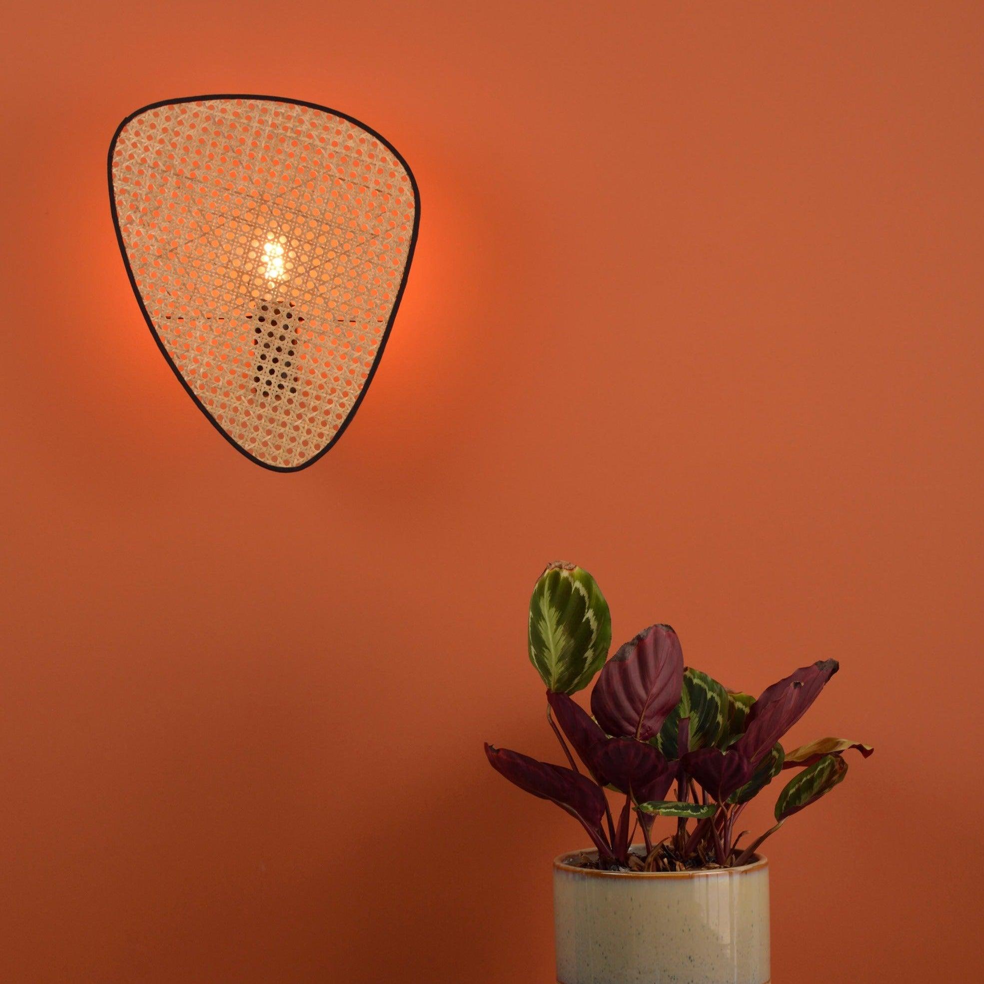 Uvelan Art Natural Cannage Bamboo Sconce Wall lamp - Letslighting