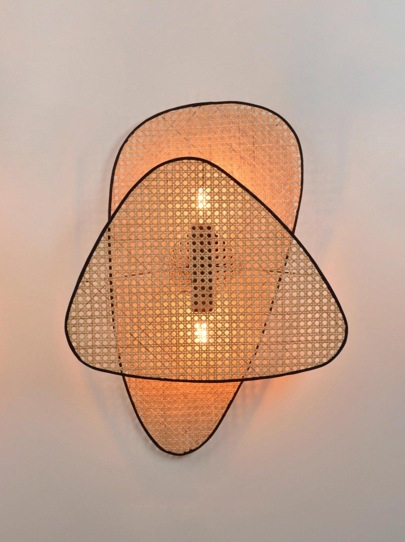 Uvelan Art Natural Cannage Bamboo Sconce Wall lamp - Letslighting