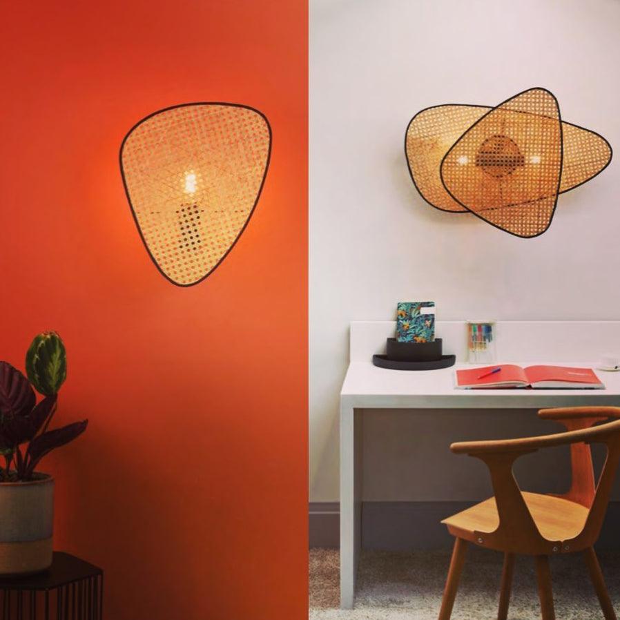 Uvelan Art Natural Cannage Bamboo Sconce Wall lamp - Letslighting