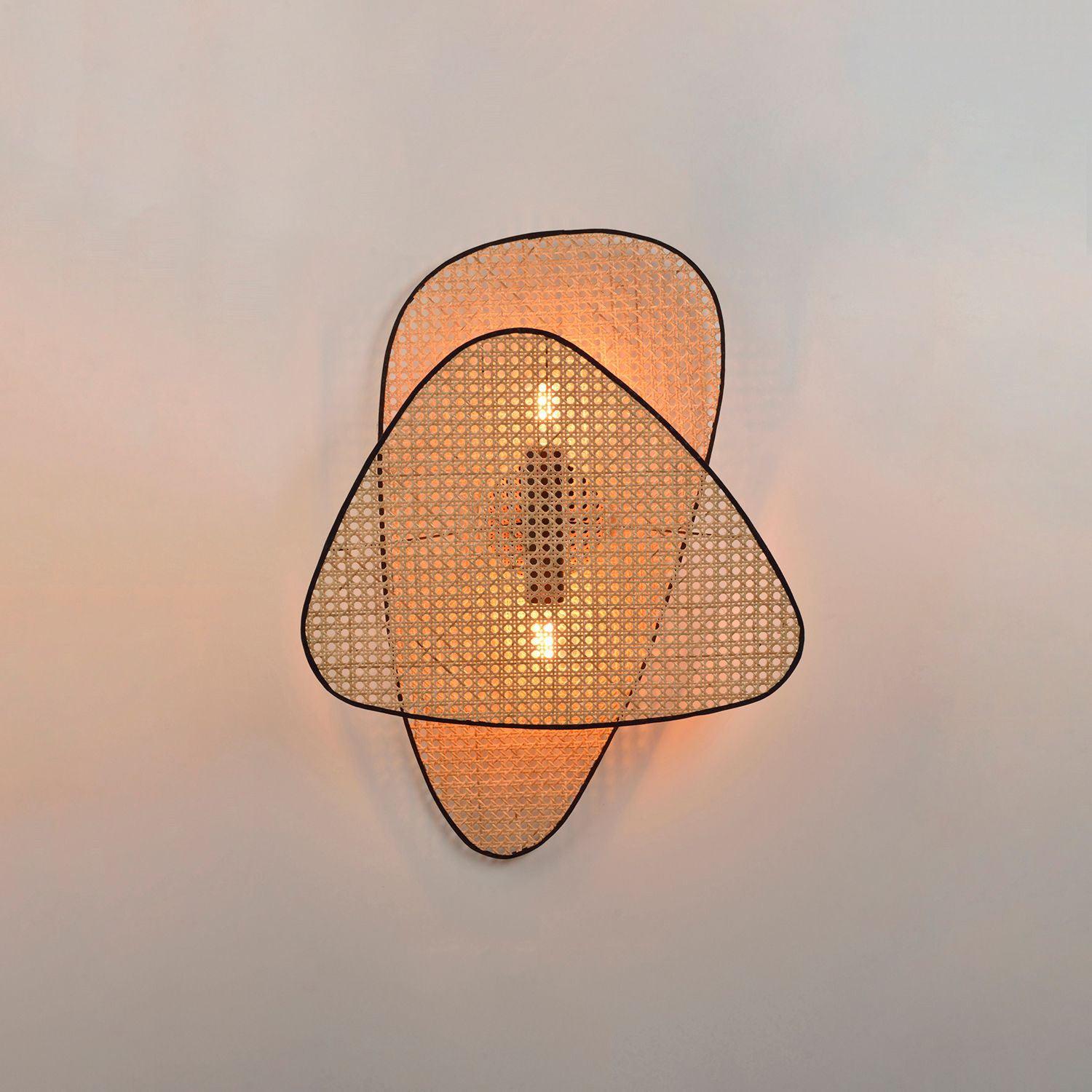 Uvelan Art Natural Cannage Bamboo Sconce Wall lamp - Letslighting