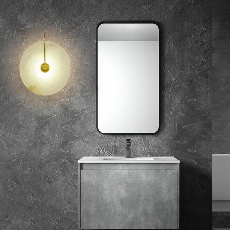 Avi Round Bedside Wall Light Marble - Letslighting