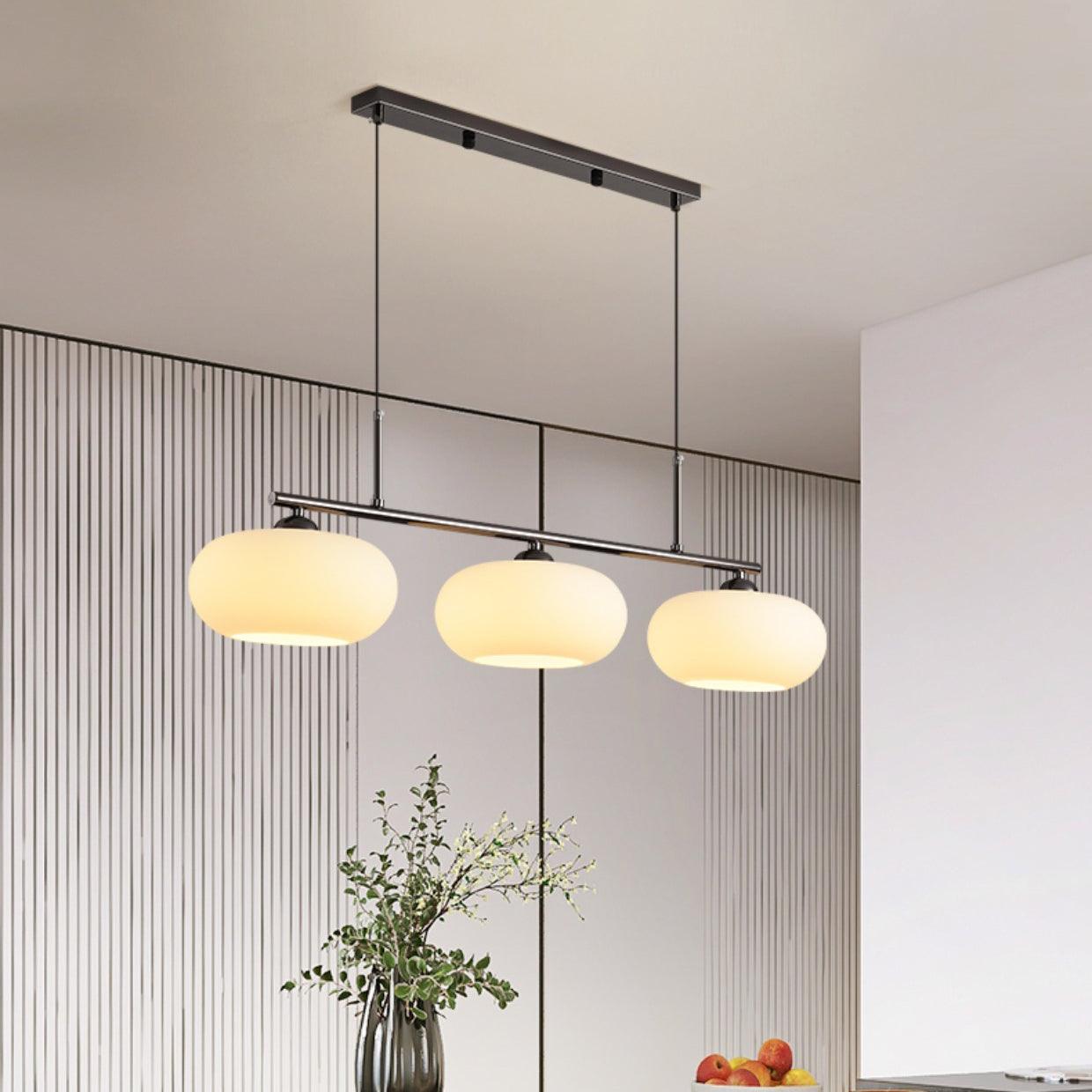 Lustra Pendant Lamp 3-Light Globe Shaped Linear - Letslighting