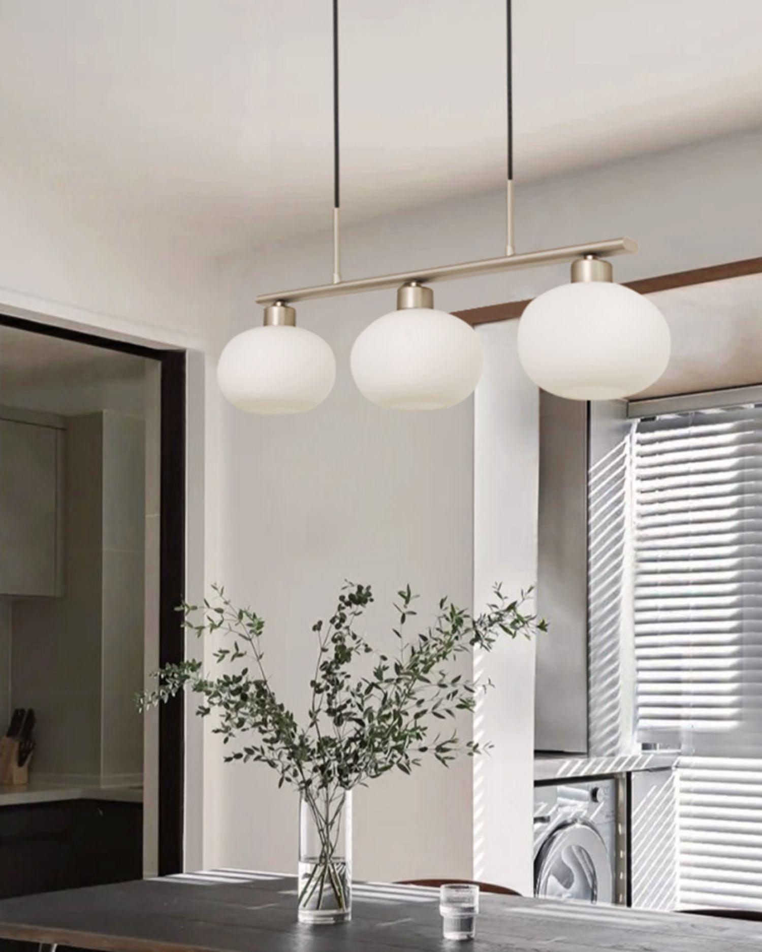 Lustra Pendant Lamp 3-Light Globe Shaped Linear - Letslighting