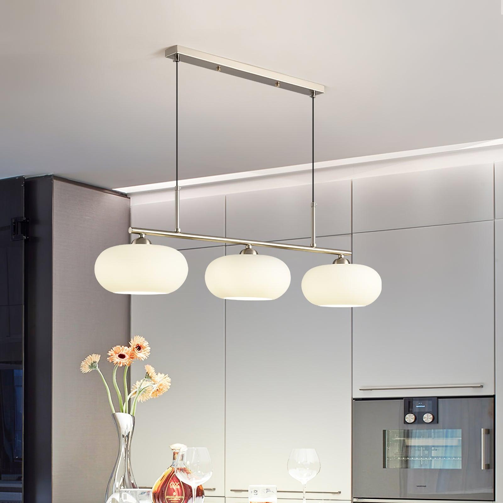 Lustra Pendant Lamp 3-Light Globe Shaped Linear - Letslighting