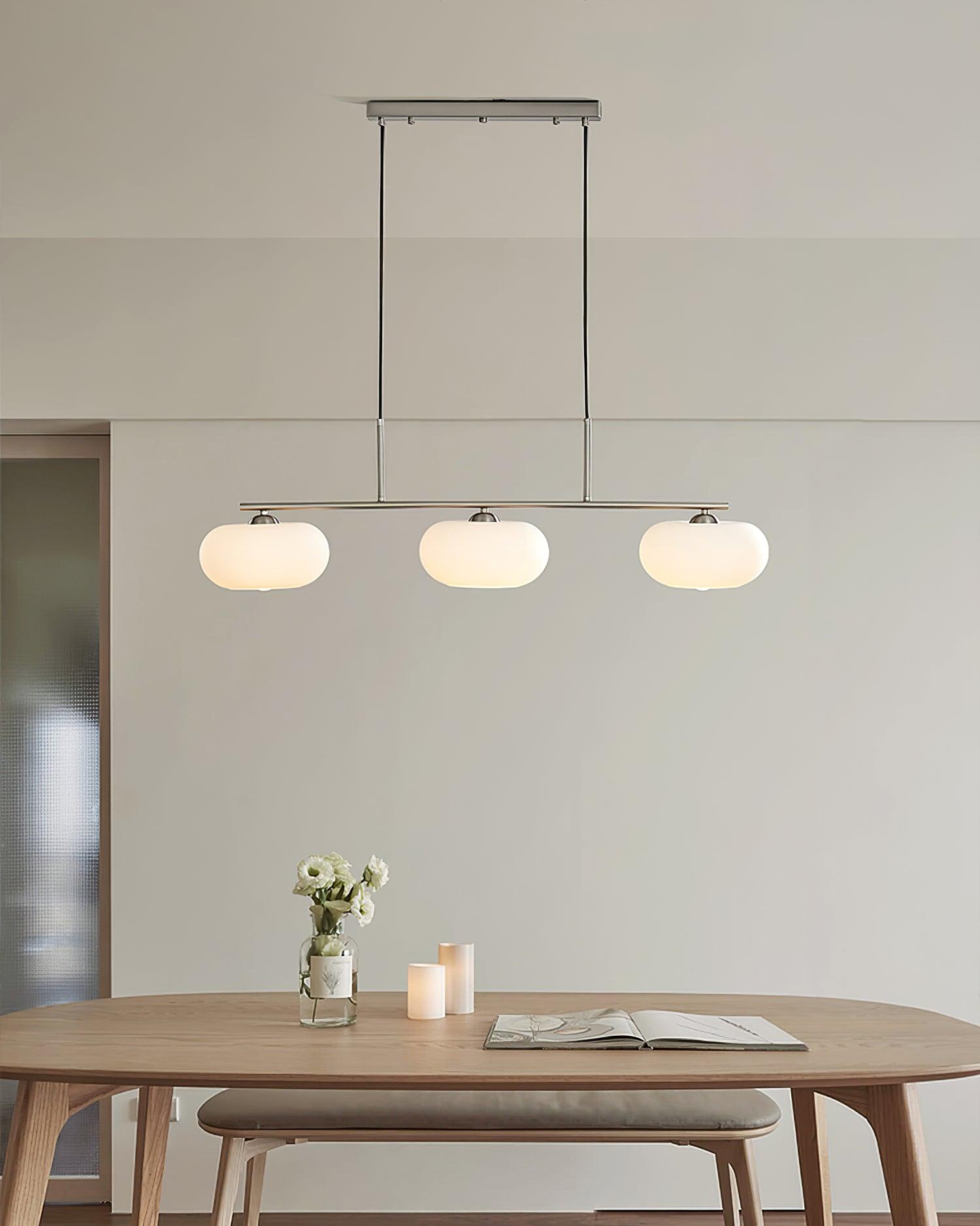 Lustra Pendant Lamp 3-Light Globe Shaped Linear - Letslighting