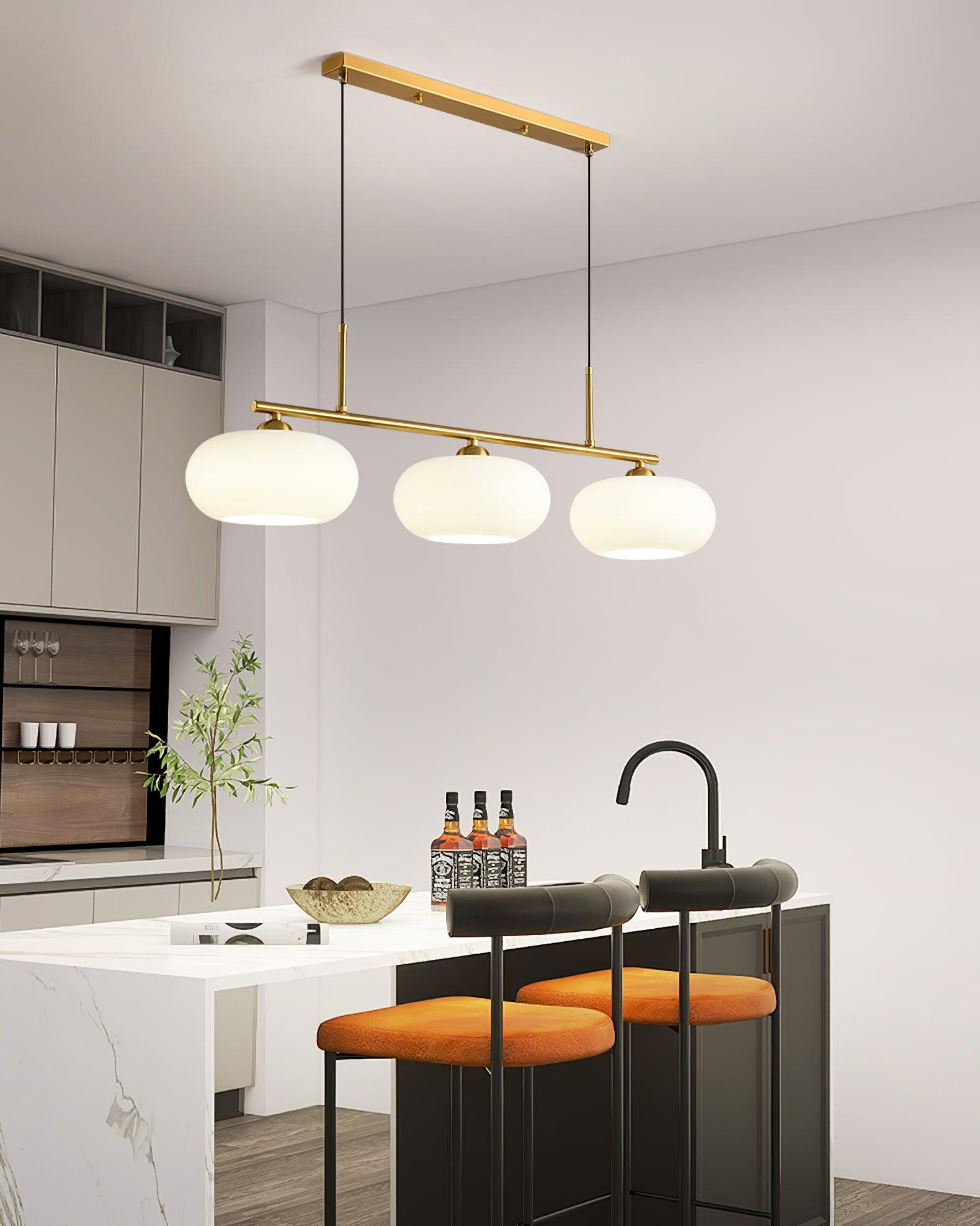 Lustra Pendant Lamp 3-Light Globe Shaped Linear - Letslighting