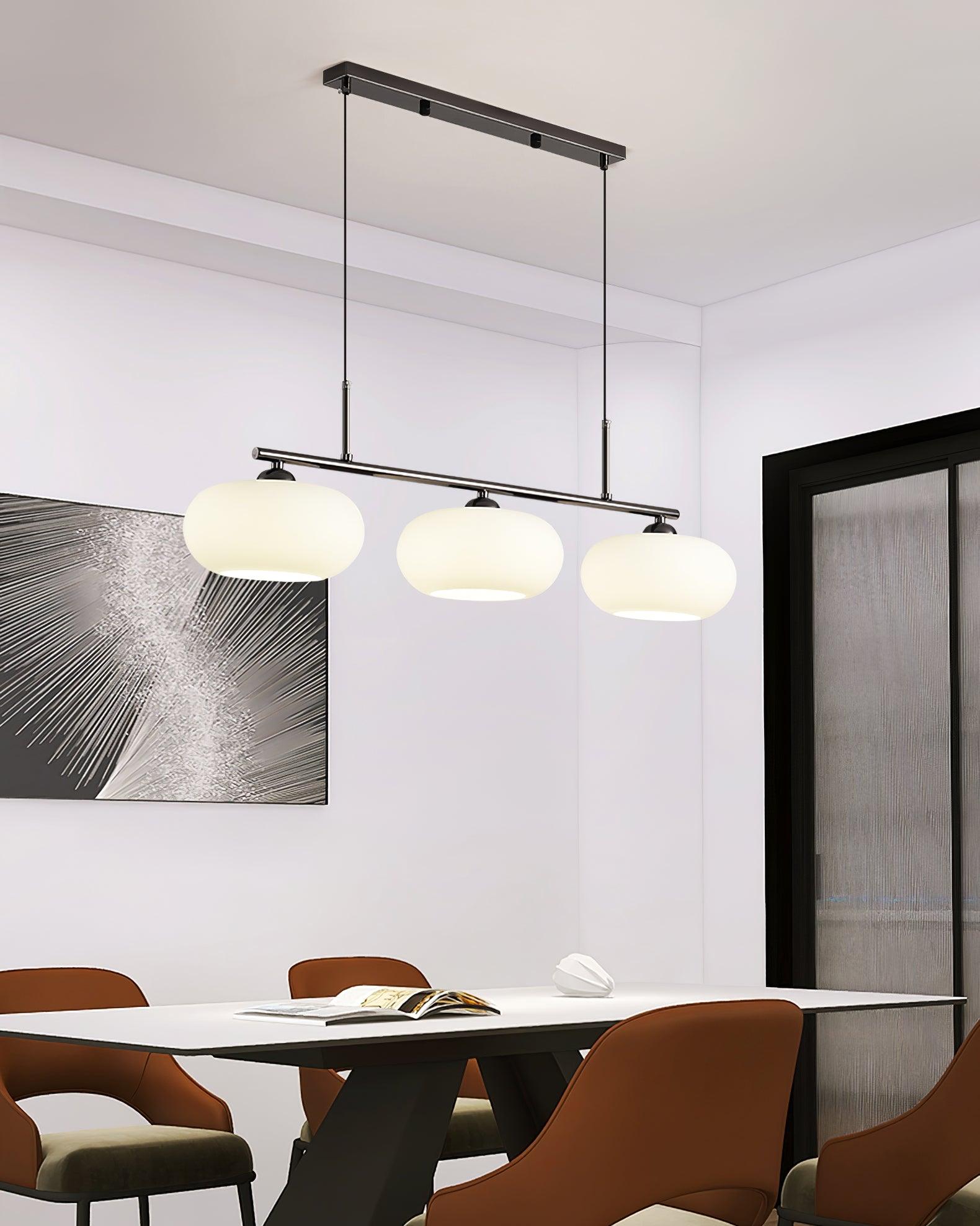 Lustra Pendant Lamp 3-Light Globe Shaped Linear - Letslighting