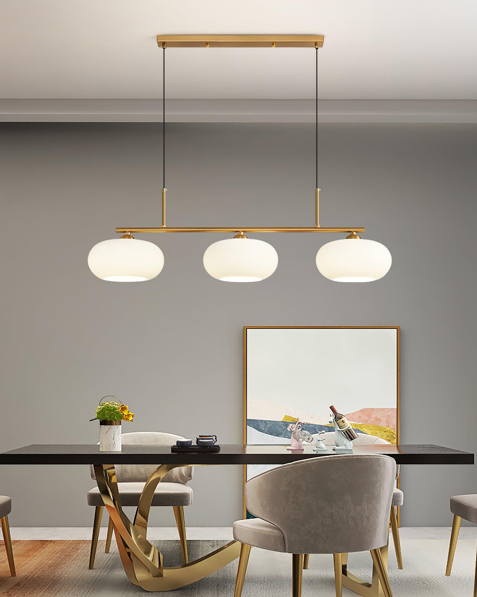 Lustra Pendant Lamp 3-Light Globe Shaped Linear - Letslighting