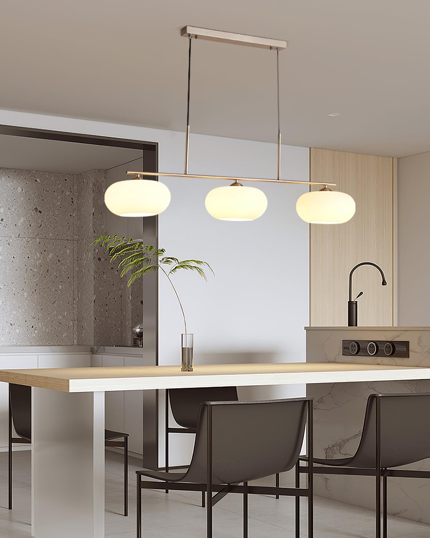 Lustra Pendant Lamp 3-Light Globe Shaped Linear - Letslighting
