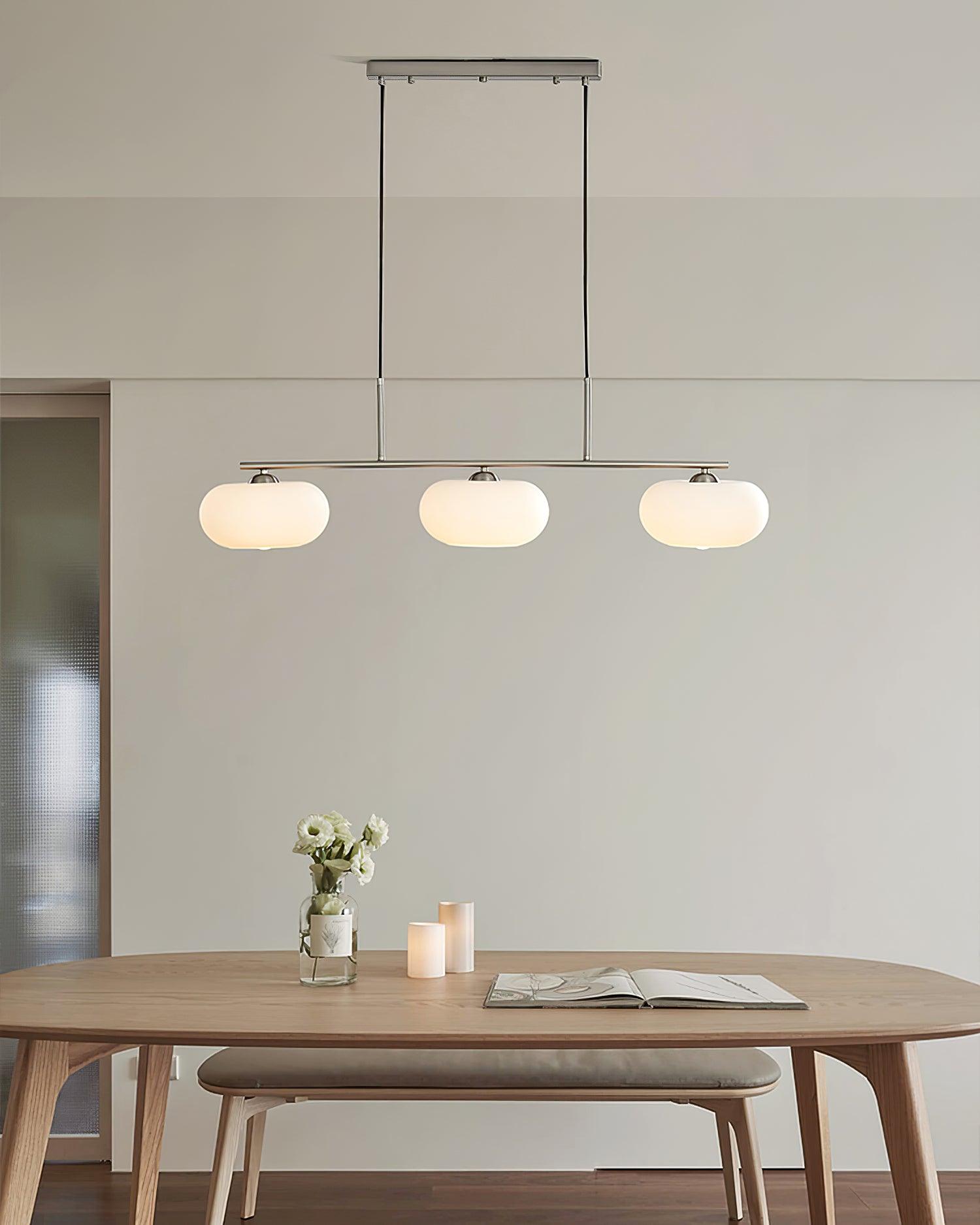 Lustra Pendant Lamp 3-Light Globe Shaped Linear - Letslighting