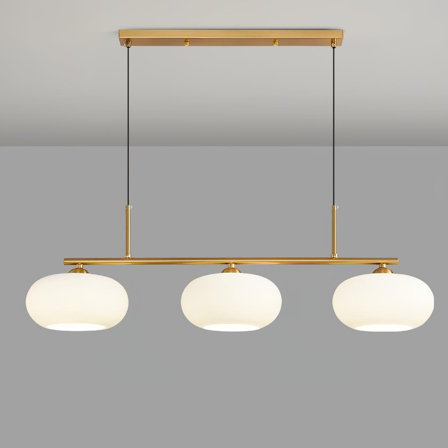 Lustra Pendant Lamp 3-Light Globe Shaped Linear - Letslighting