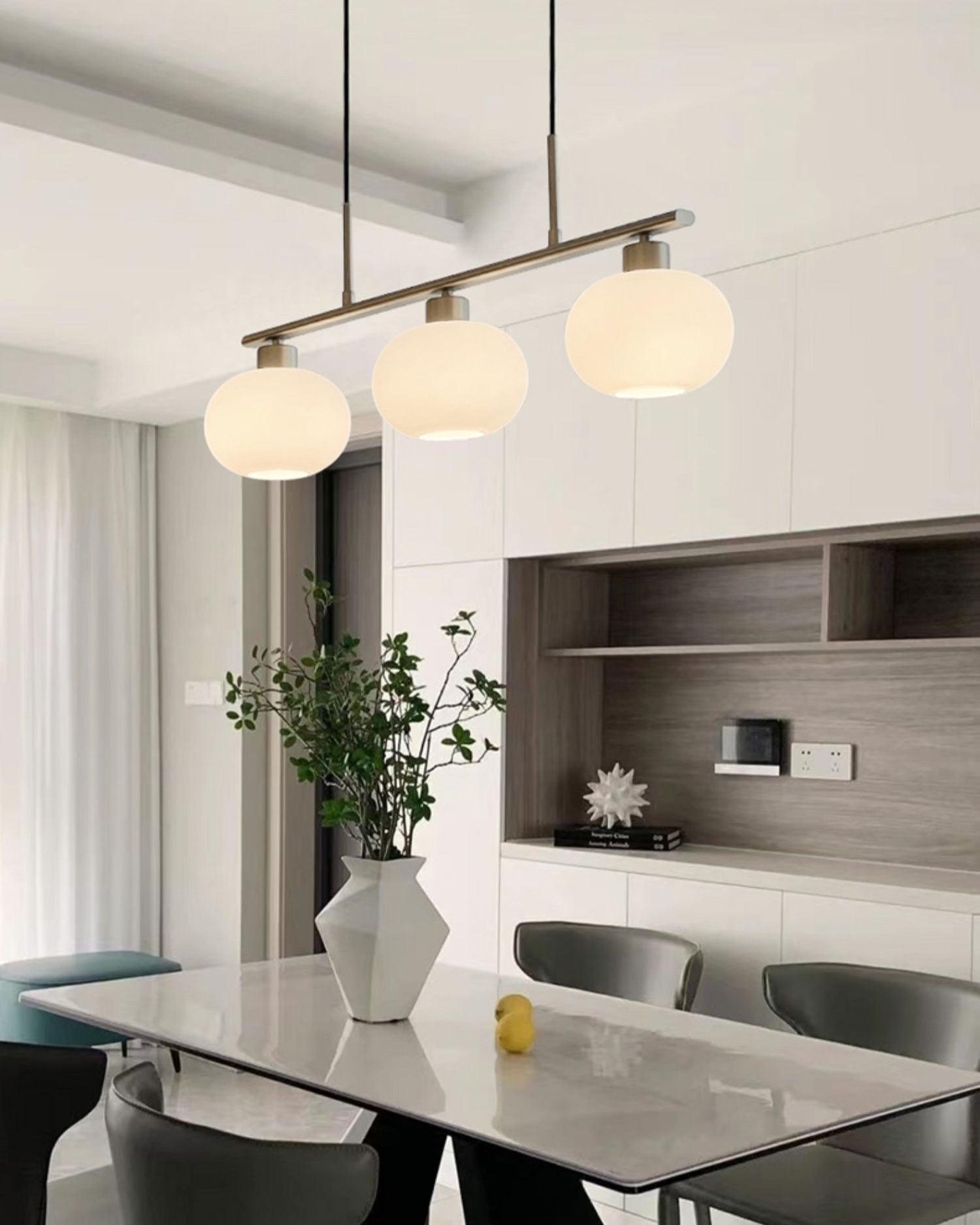 Lustra Pendant Lamp 3-Light Globe Shaped Linear - Letslighting