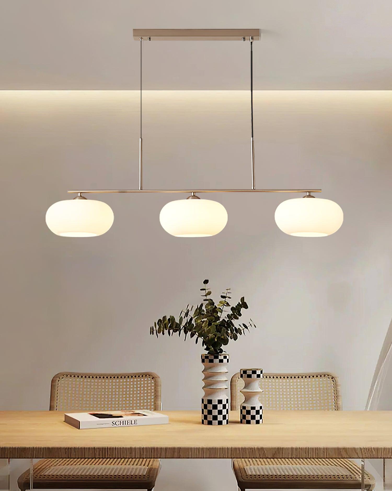 Lustra Pendant Lamp 3-Light Globe Shaped Linear - Letslighting