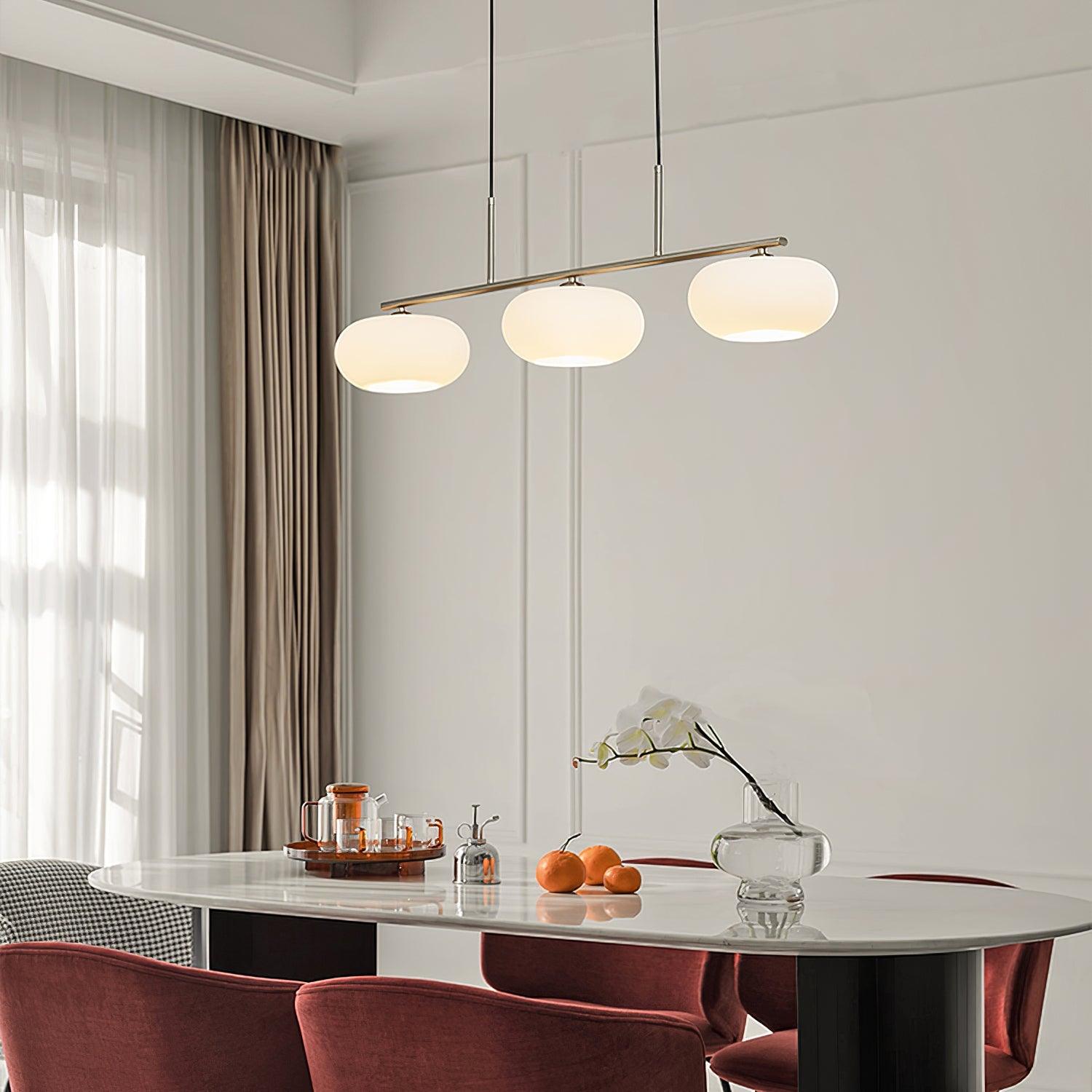 Lustra Pendant Lamp 3-Light Globe Shaped Linear - Letslighting