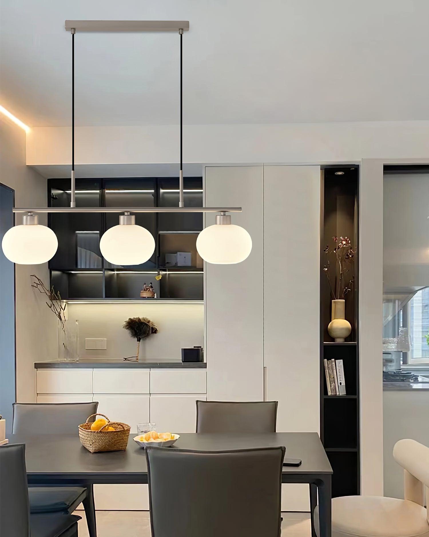 Lustra Pendant Lamp 3-Light Globe Shaped Linear - Letslighting