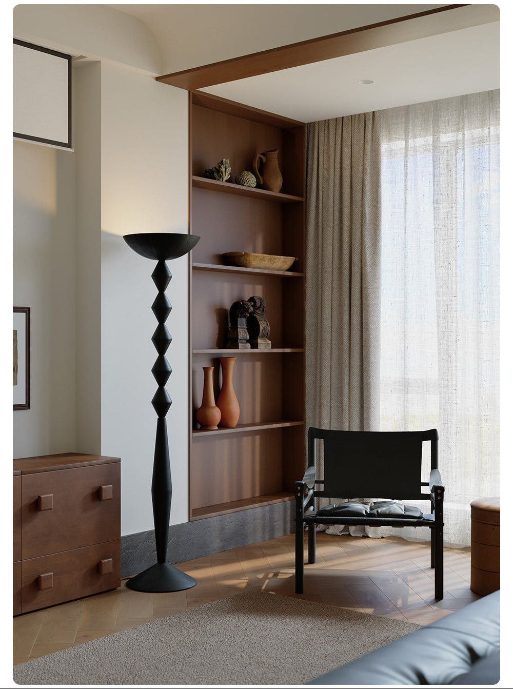 Stack Modern Wood Floor Lamp