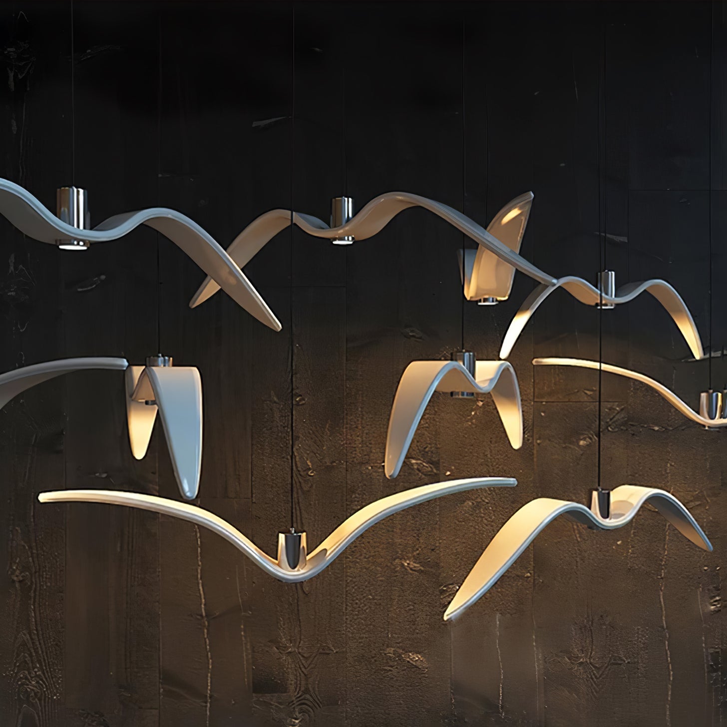 Lustra Pendant Lamp Bird Wings for Living Room - Letslighting