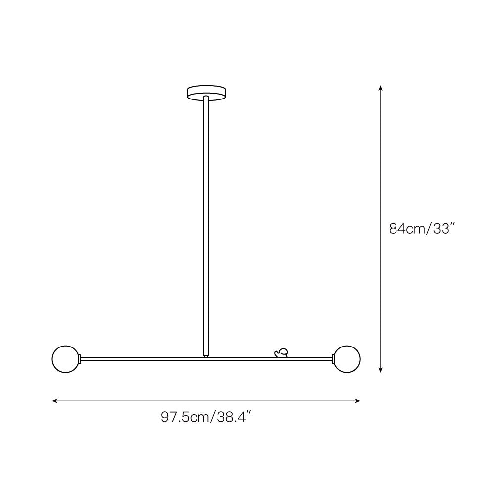 Zaveniel Modern Minimalist Brass Glass Pendant Lamp - Letslighting