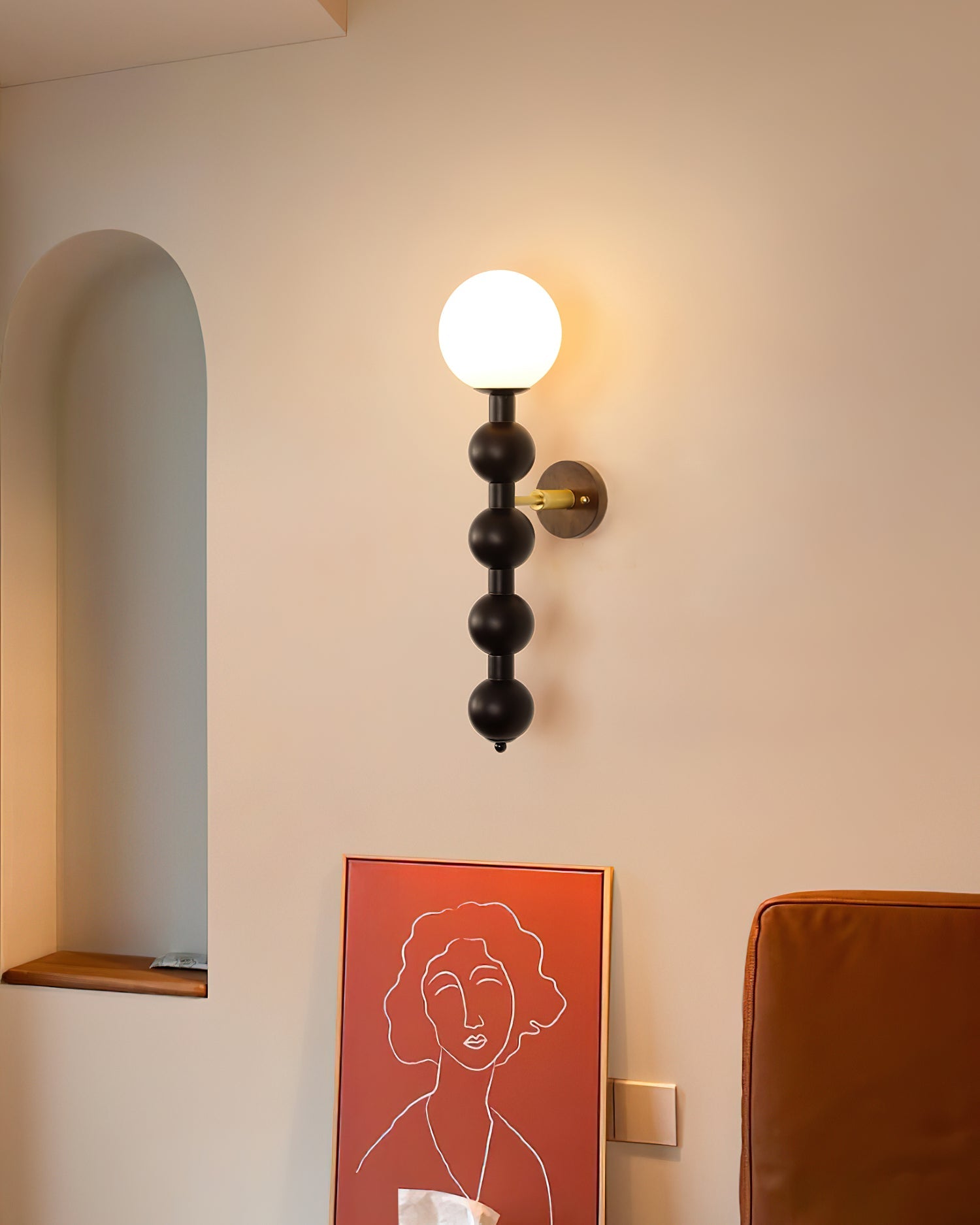 Wall Lamp Gourd in Wood and Glass Modern Style - Letslighting