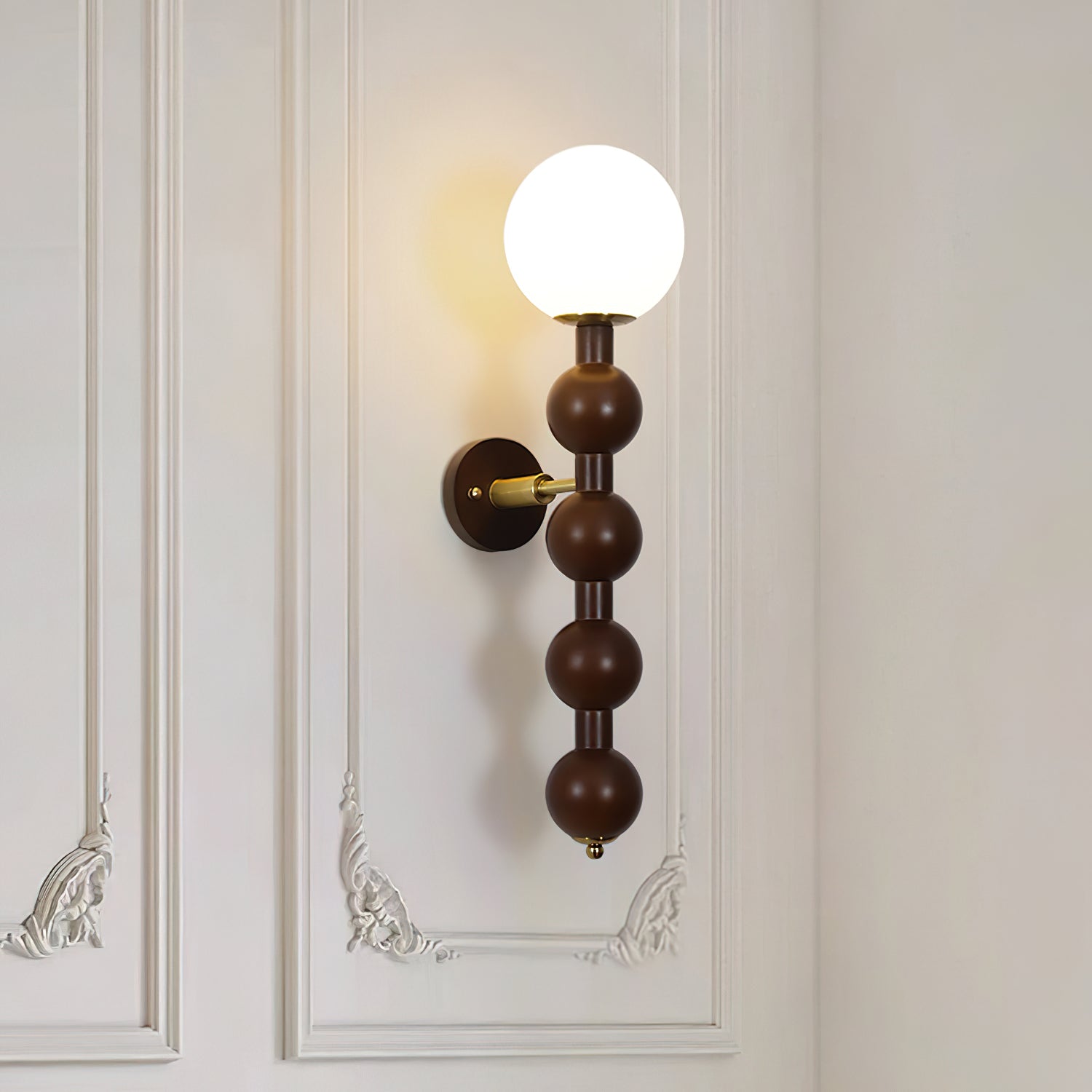 Wall Lamp Gourd in Wood and Glass Modern Style - Letslighting