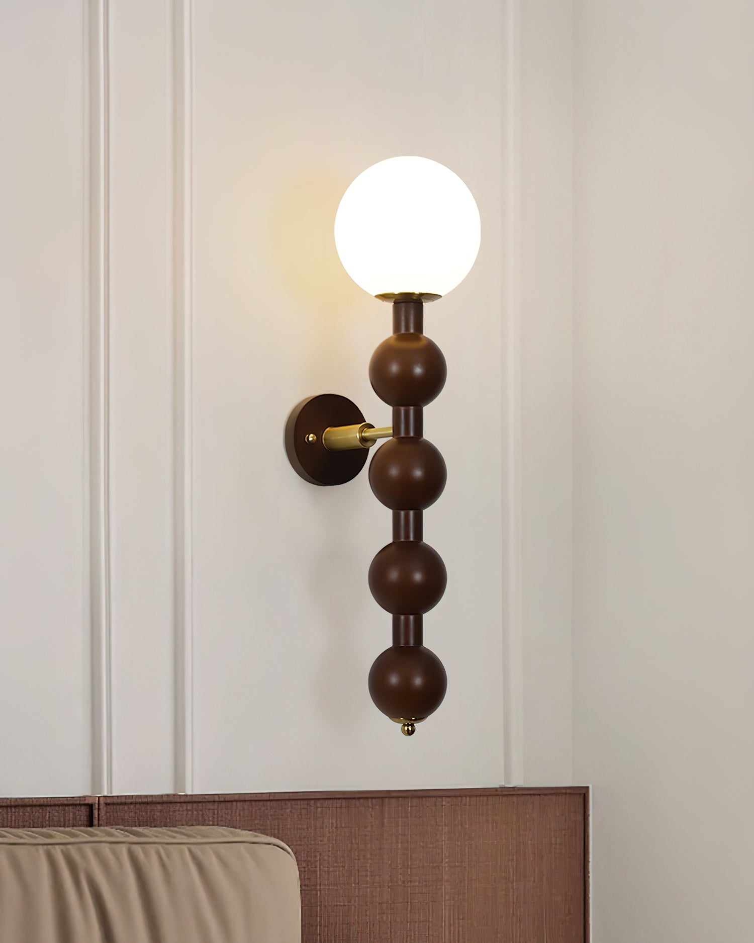 Wall Lamp Gourd in Wood and Glass Modern Style - Letslighting