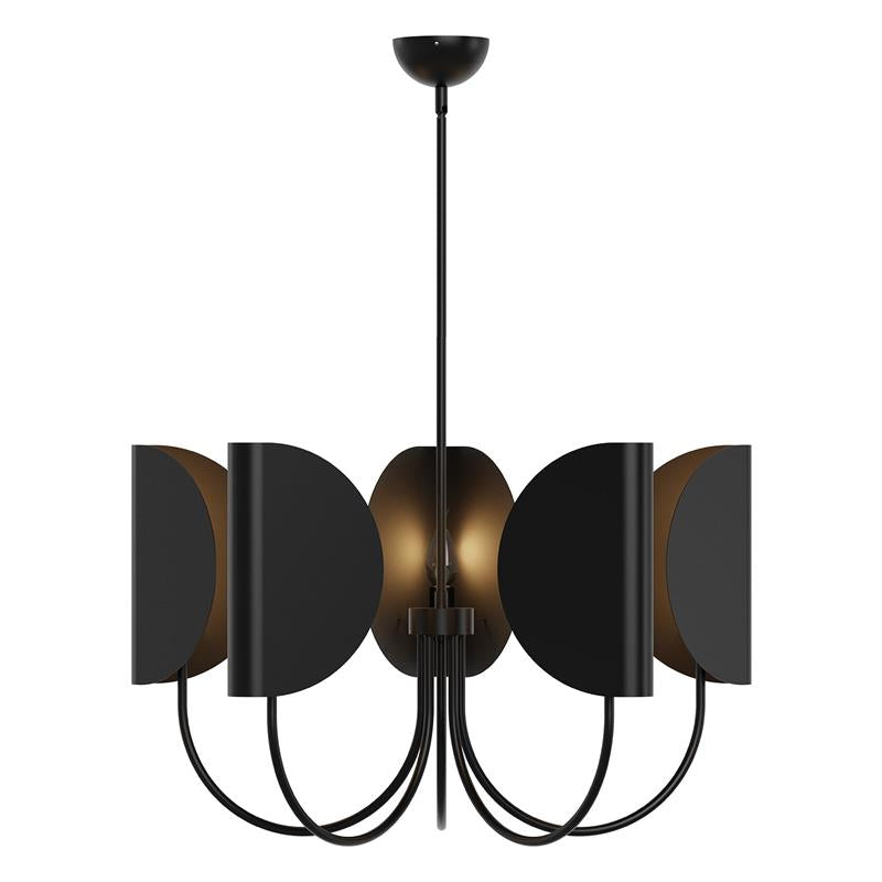 Unoryra Traditional Leaf Brass Fabric Chandelier - Letslighting