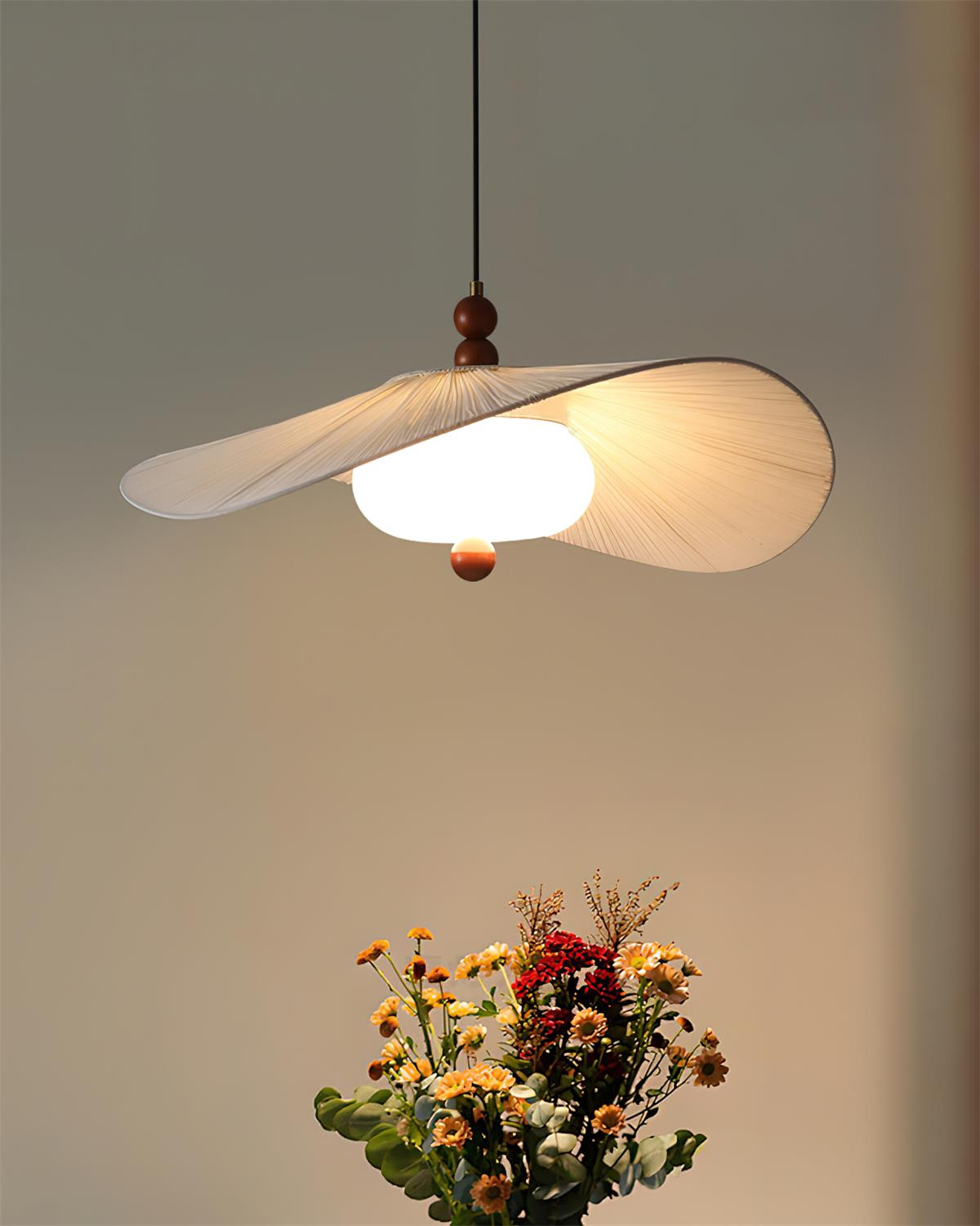 Serafina Pendant Lamp Organic Pleated - Letslighting