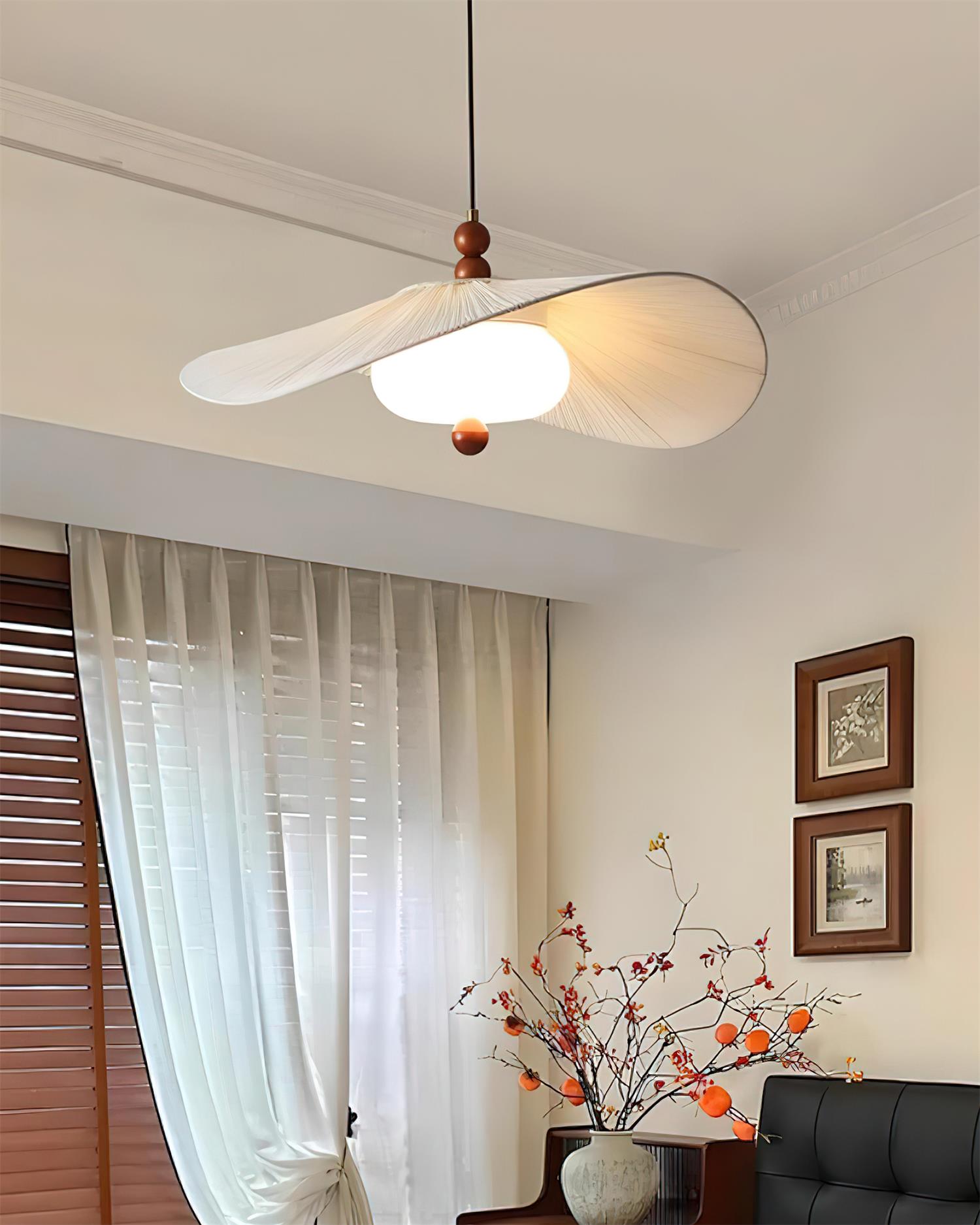 Serafina Pendant Lamp Organic Pleated - Letslighting
