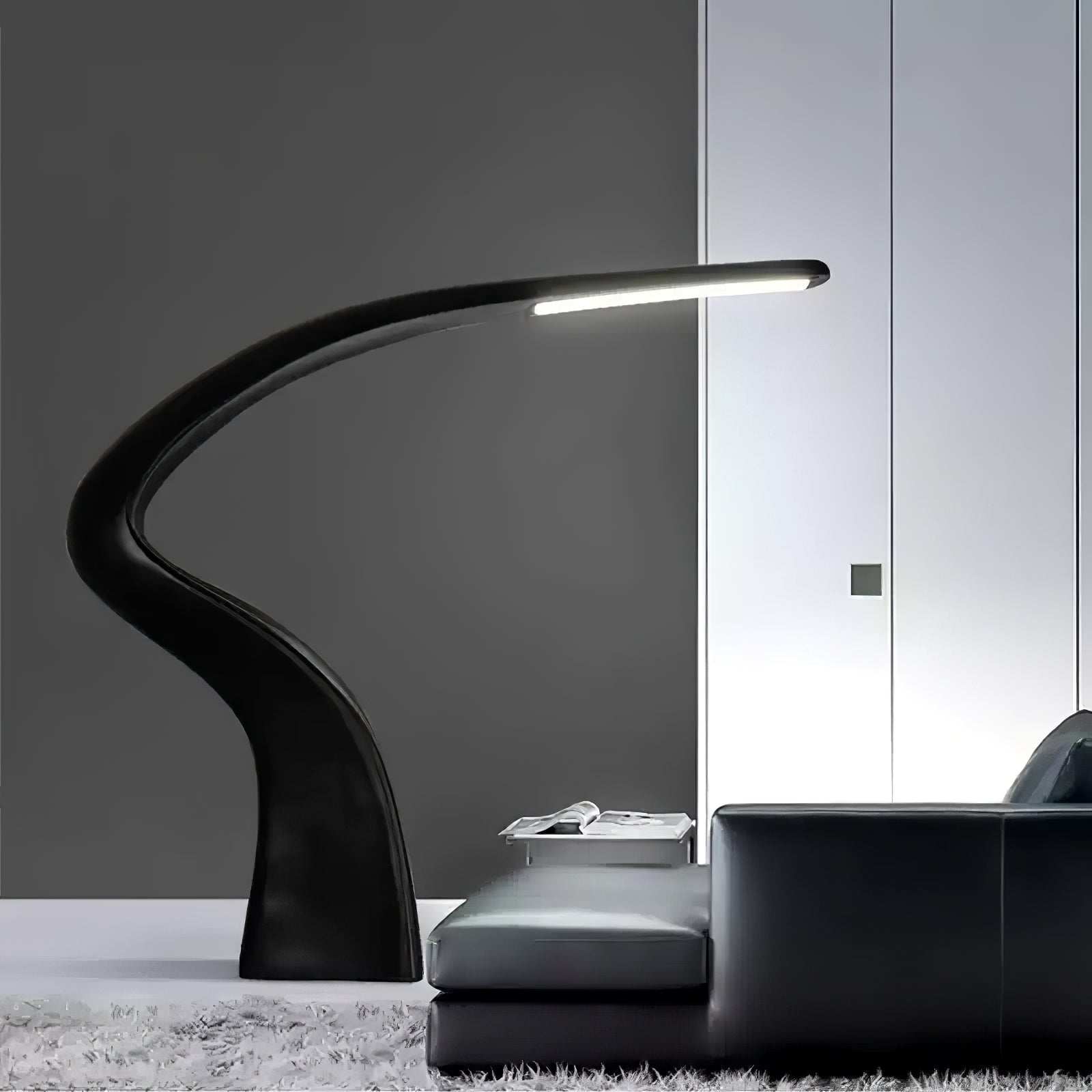 Fluten Black Modern Floor Lamp - Letslighting